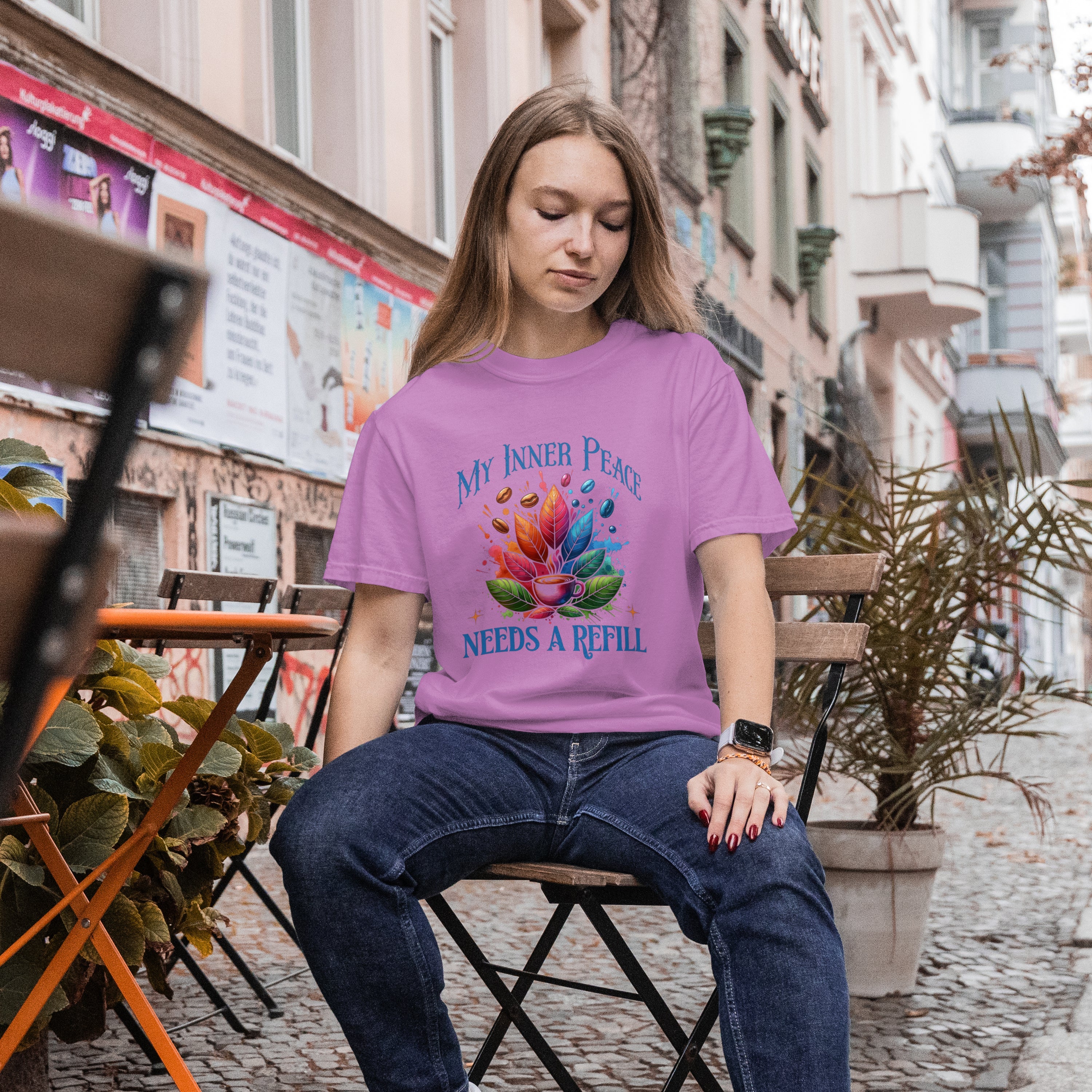 Inner Peace Coffee T-Shirt Printify