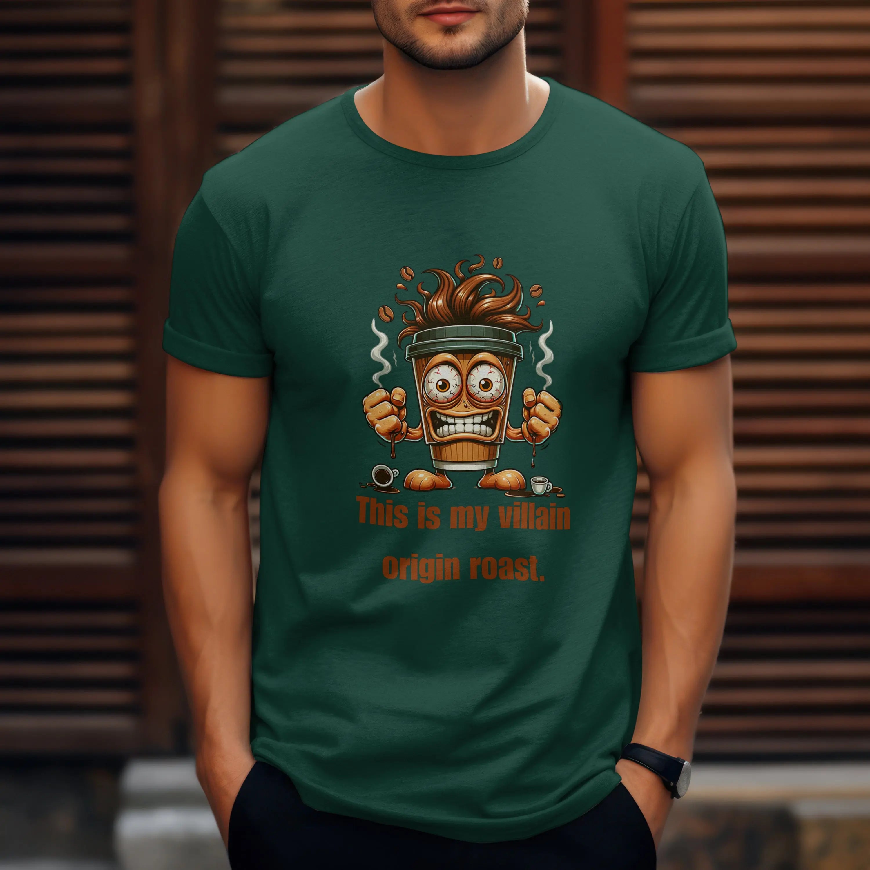 Villain Origin Roast T-shirt - Boldly Bitter Company