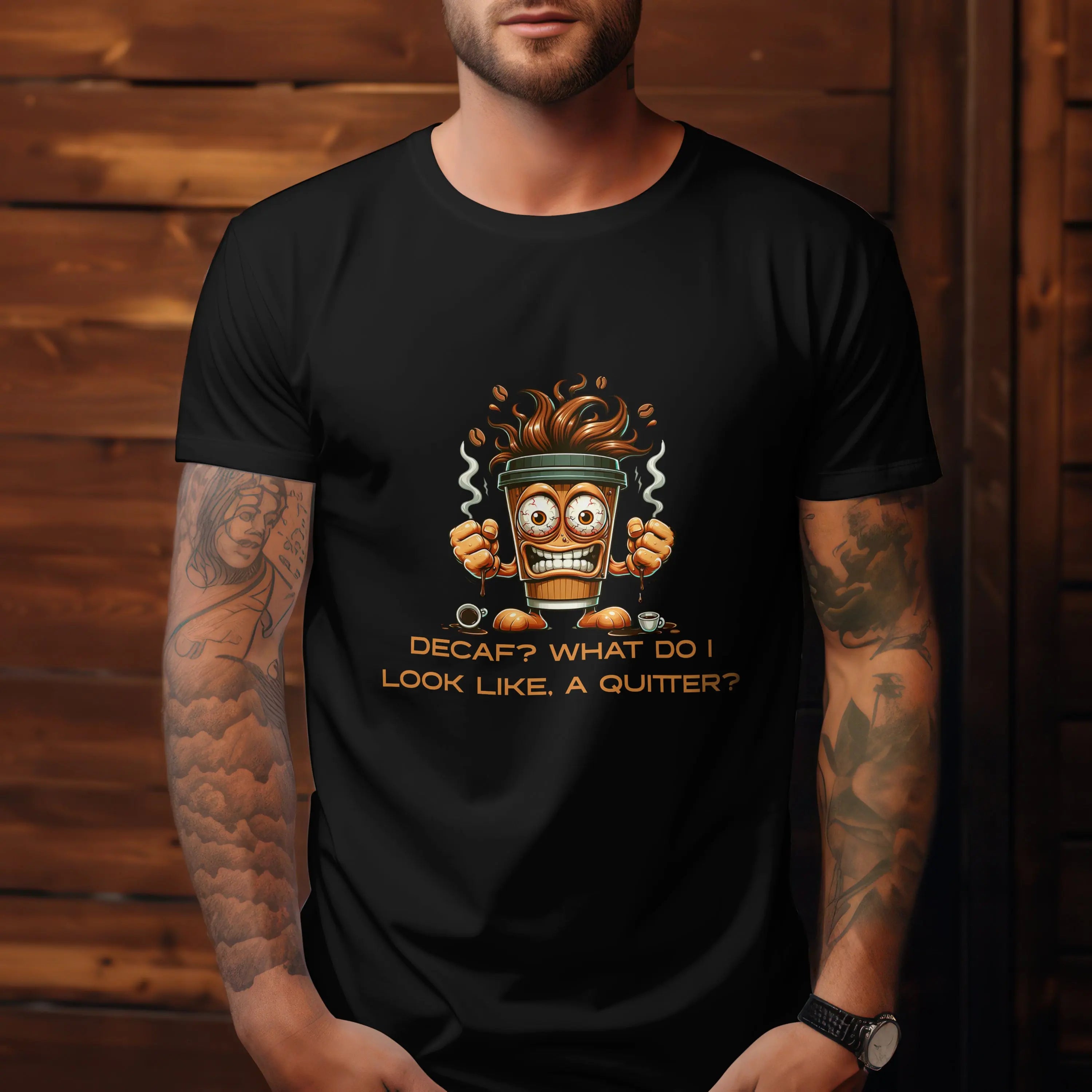 Decaf Quitter T-Shirt Printify