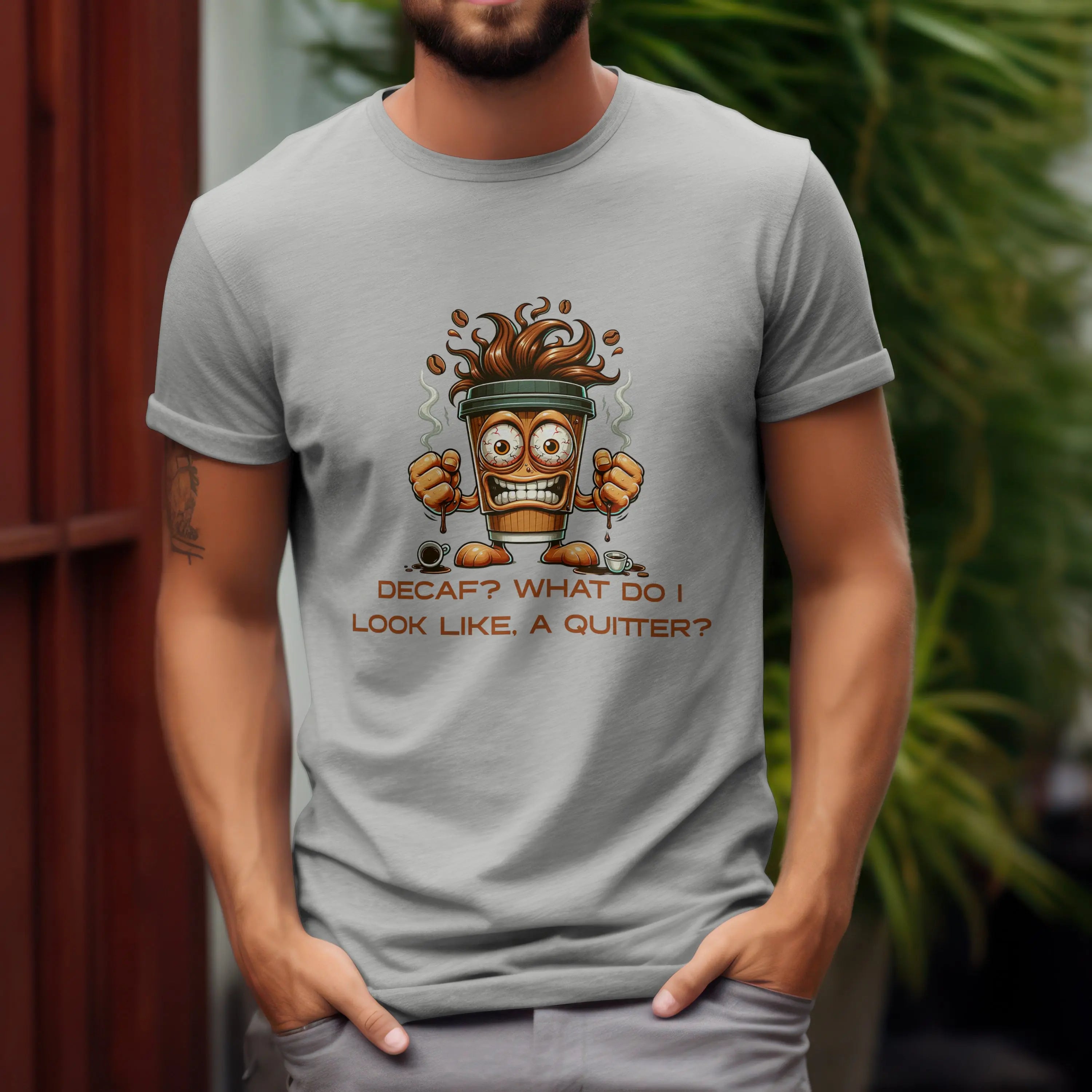 Decaf Quitter T-Shirt Printify