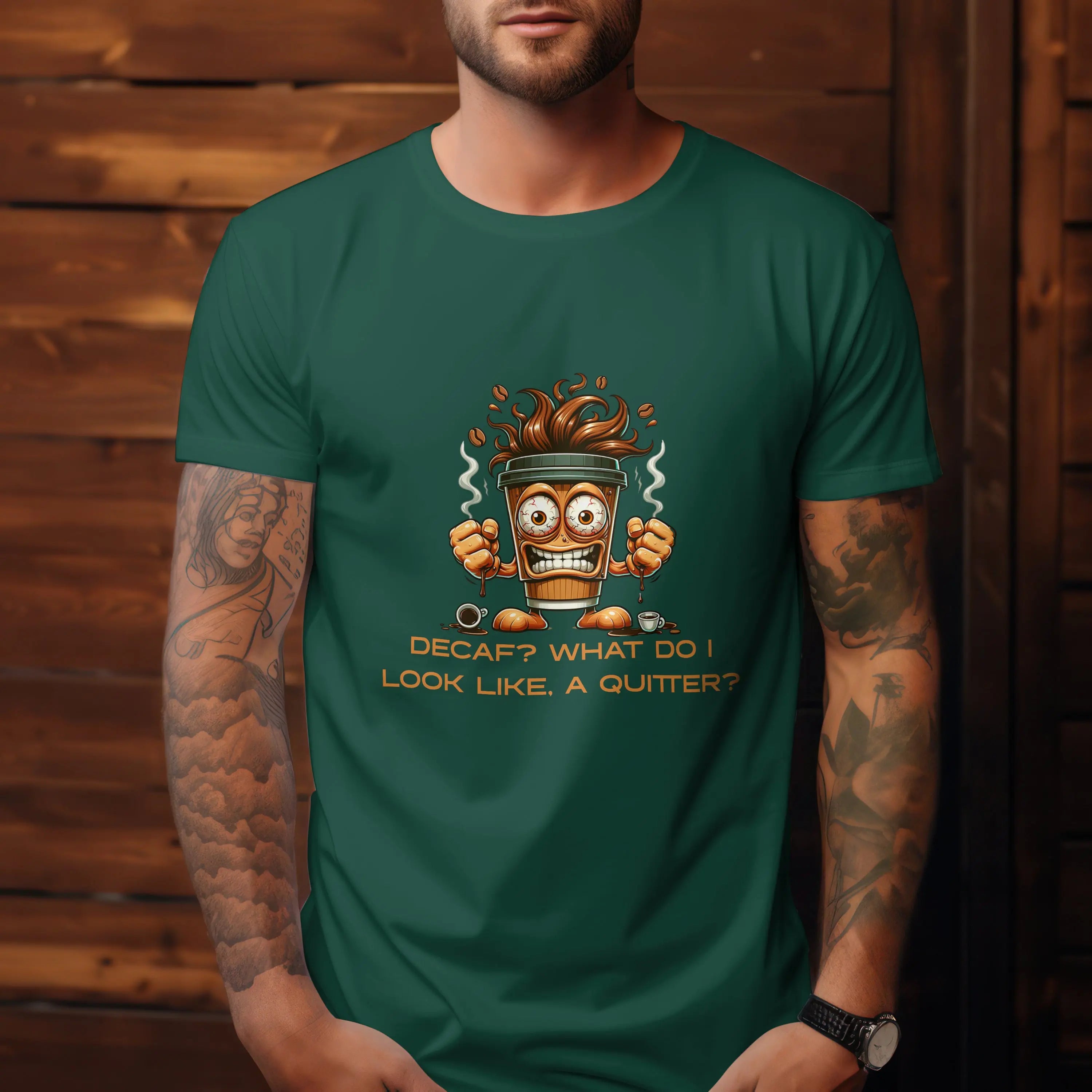Decaf Quitter T-Shirt Printify