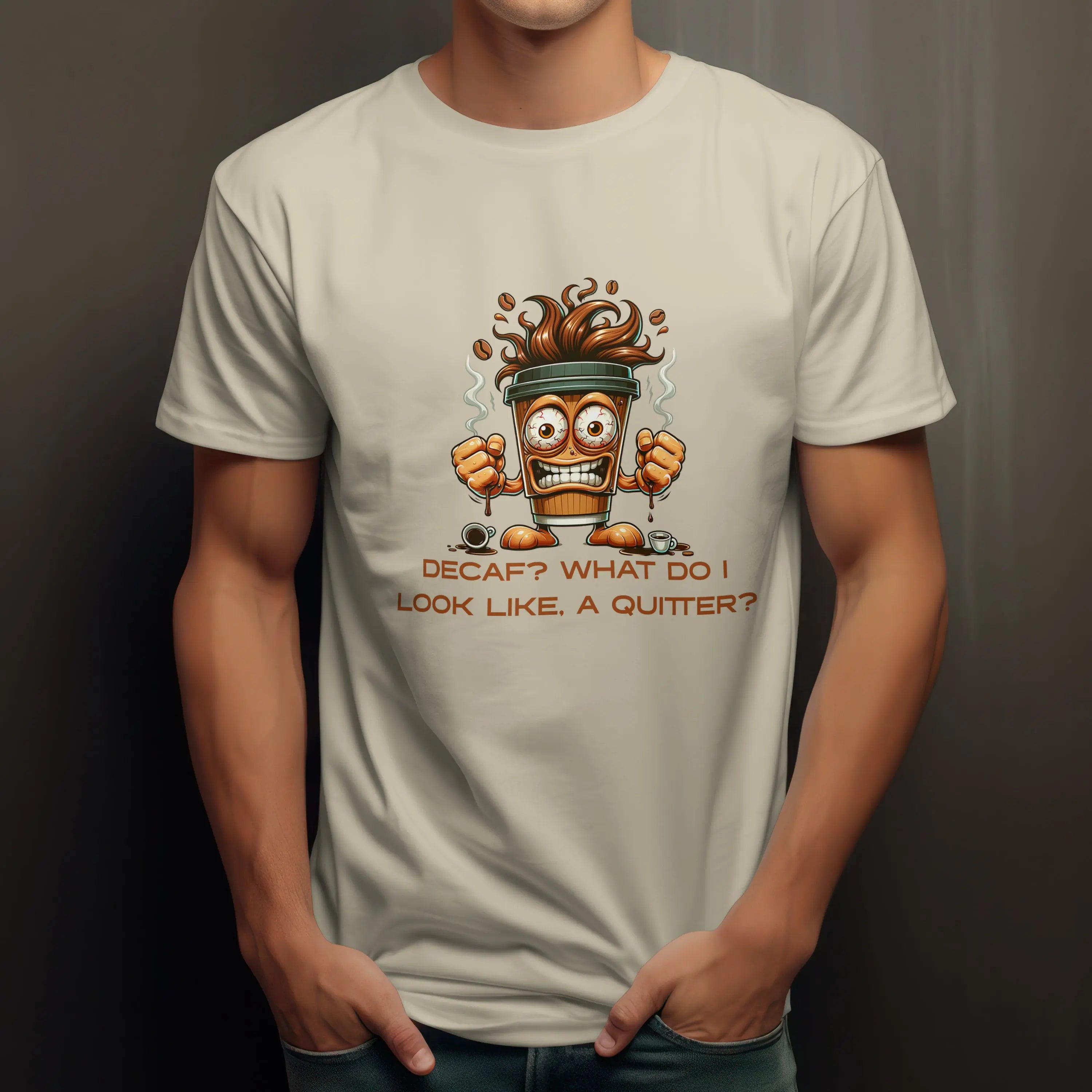 Decaf Quitter T-Shirt Printify