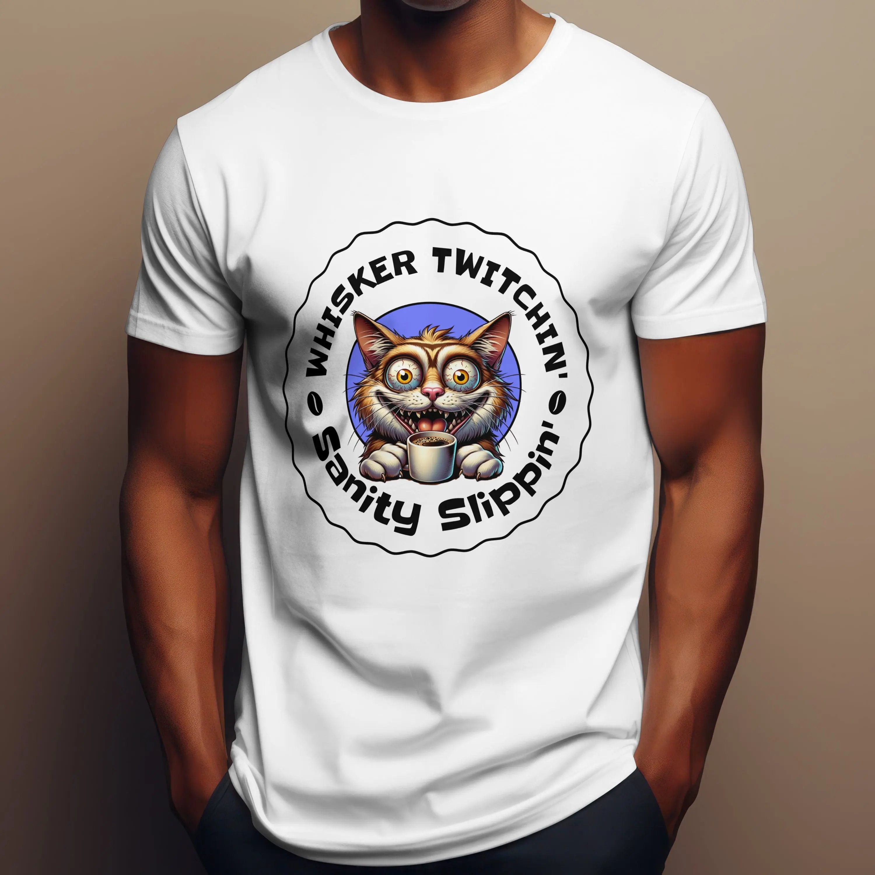 Whisker Twitchin' Sanity Slippin' Tee - Boldly Bitter Company