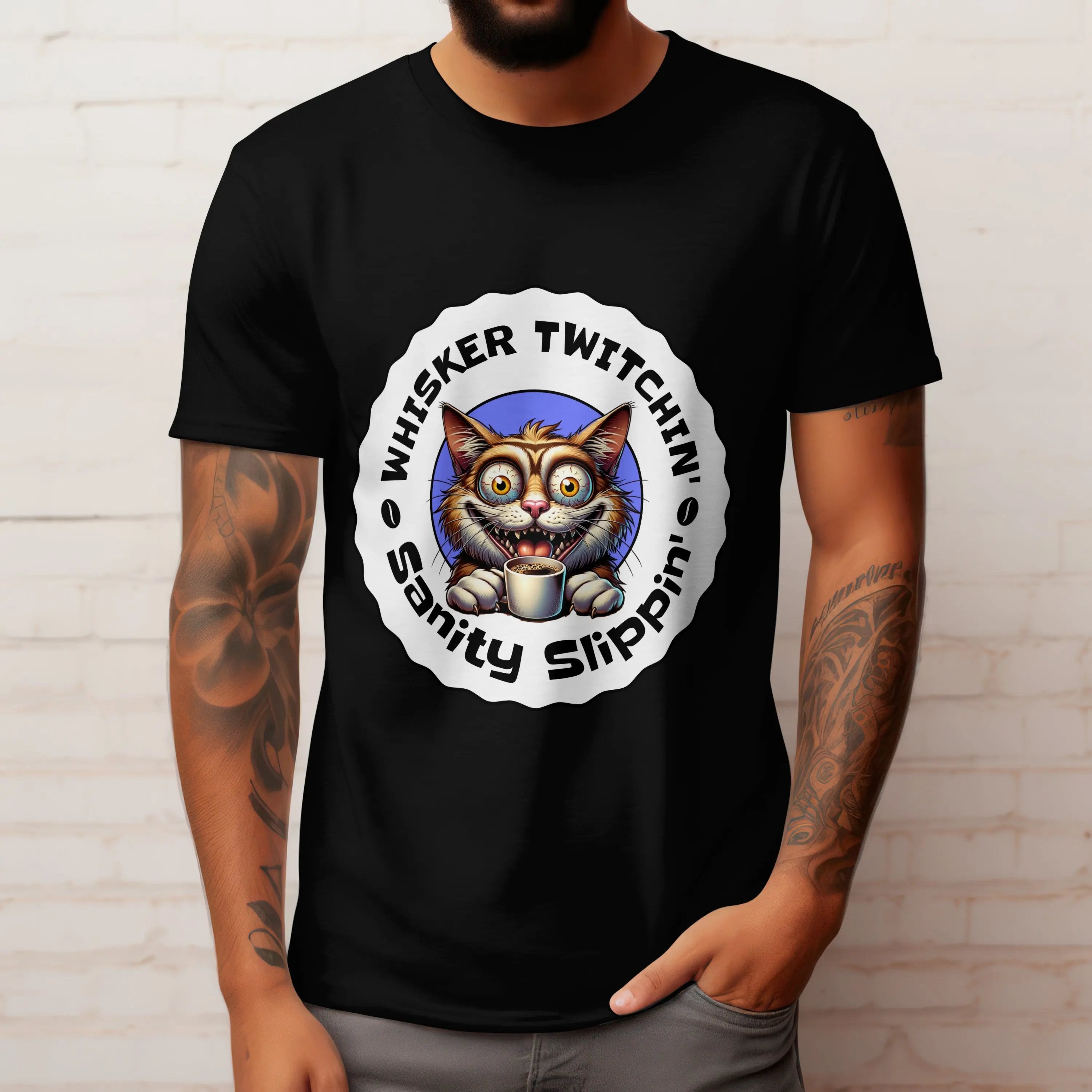 Whisker Twitchin' Sanity Slippin' Tee - Boldly Bitter Company