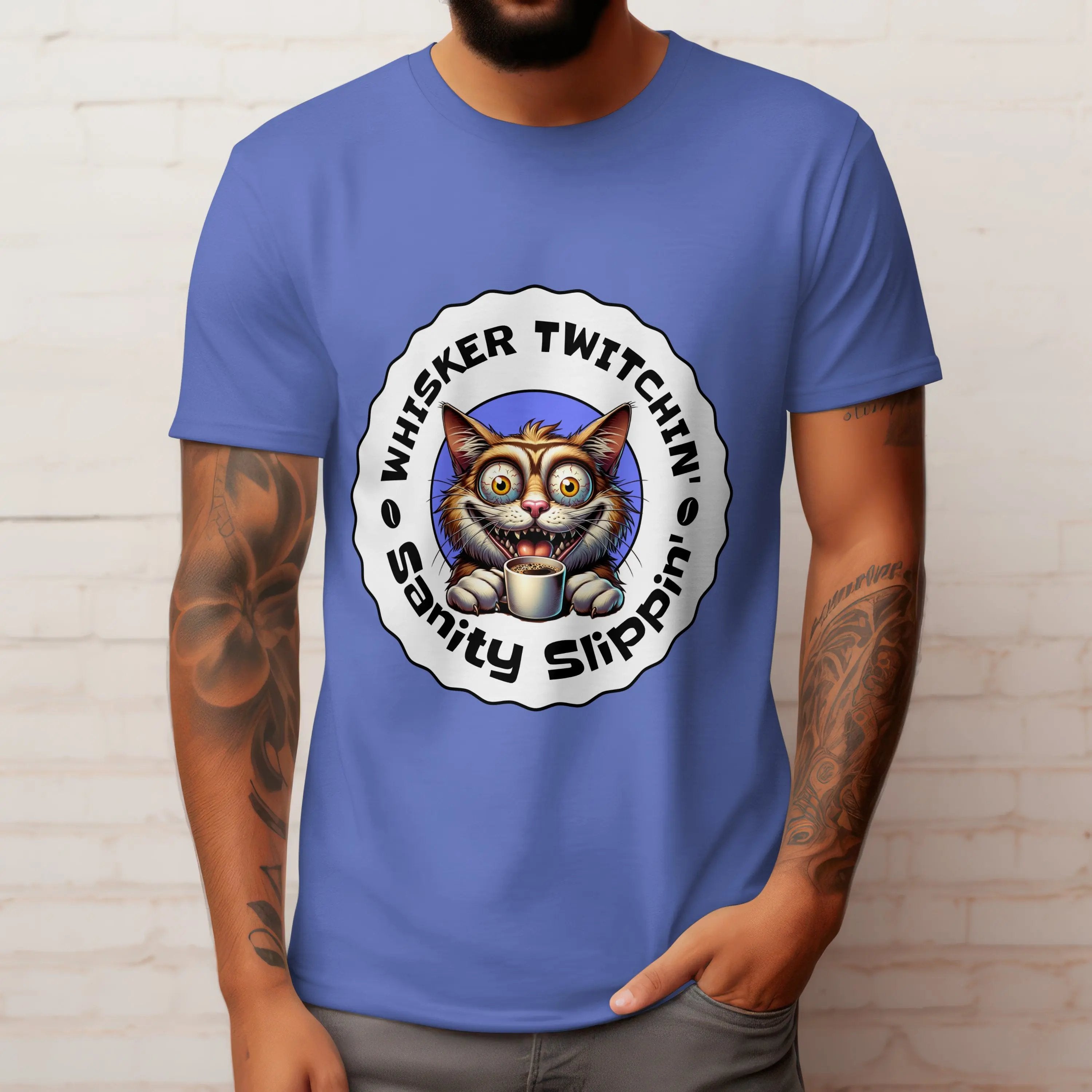 Whisker Twitchin' Sanity Slippin' Tee - Boldly Bitter Company