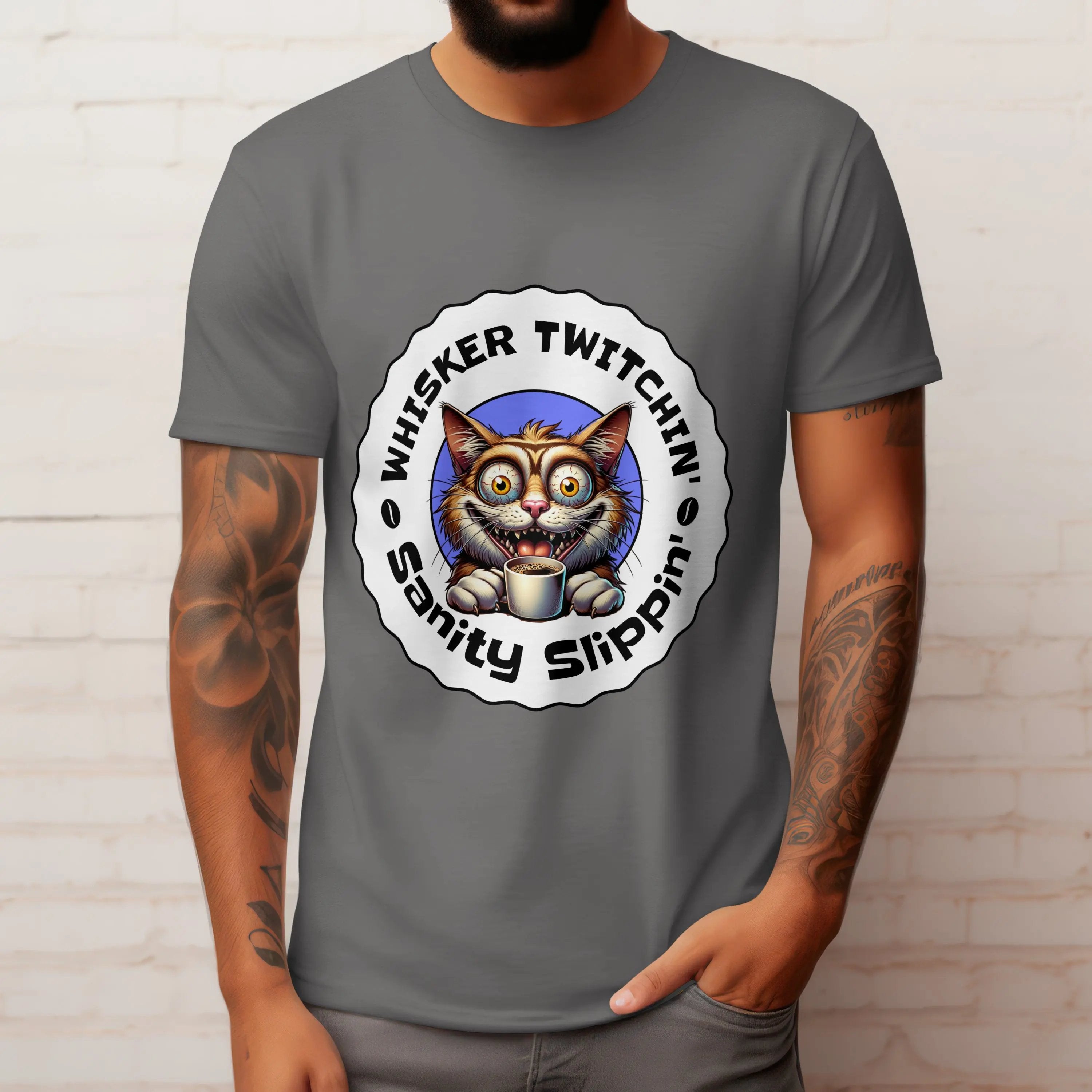Whisker Twitchin' Sanity Slippin' Tee - Boldly Bitter Company