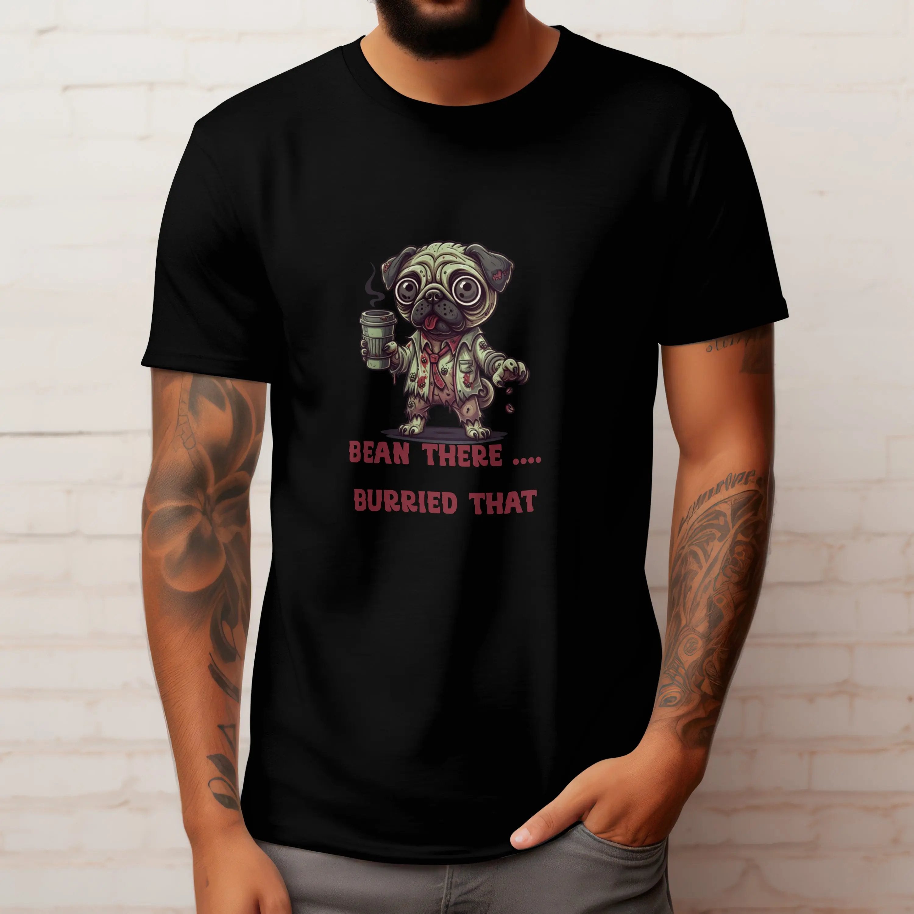 Zombie Dog Coffee T-Shirt – “Bean There, Buried That” - Boldly Bitter Company