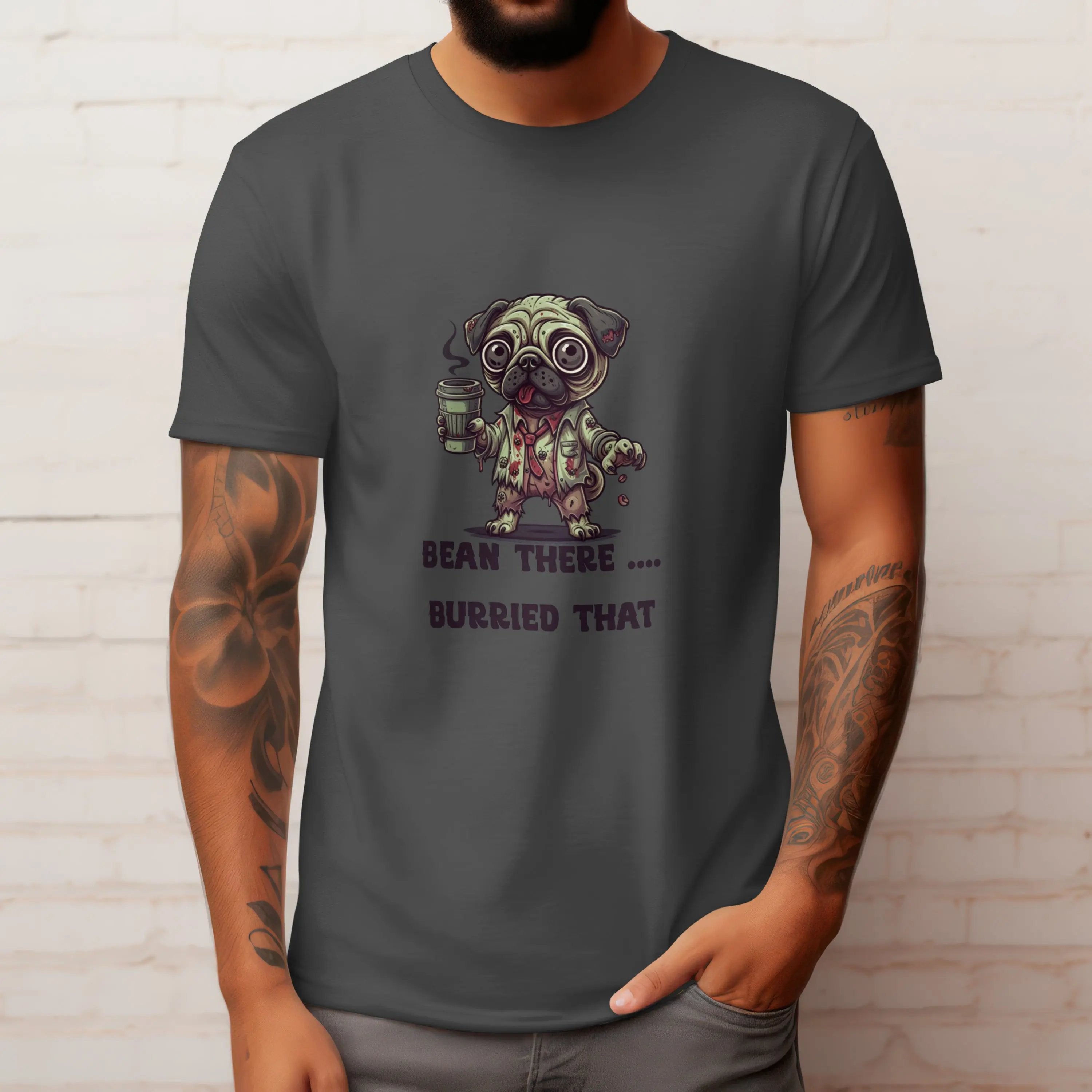 Zombie Dog Coffee T-Shirt – “Bean There, Buried That” - Boldly Bitter Company