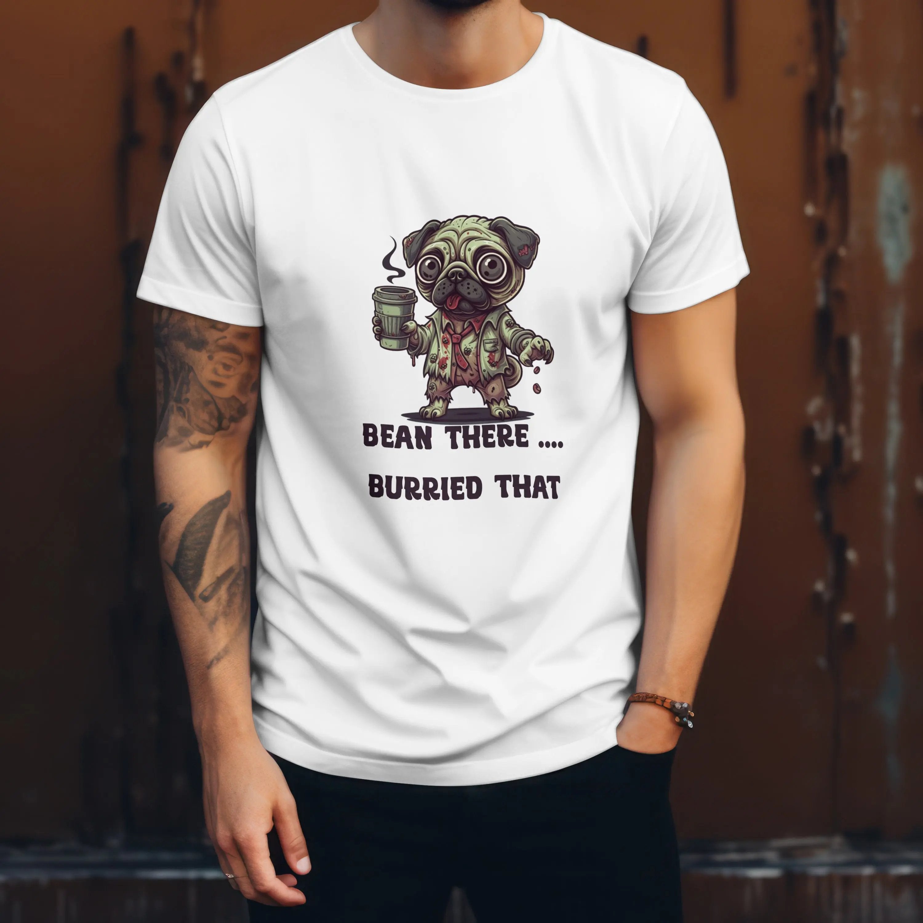 Zombie Dog Coffee T-Shirt – “Bean There, Buried That” - Boldly Bitter Company
