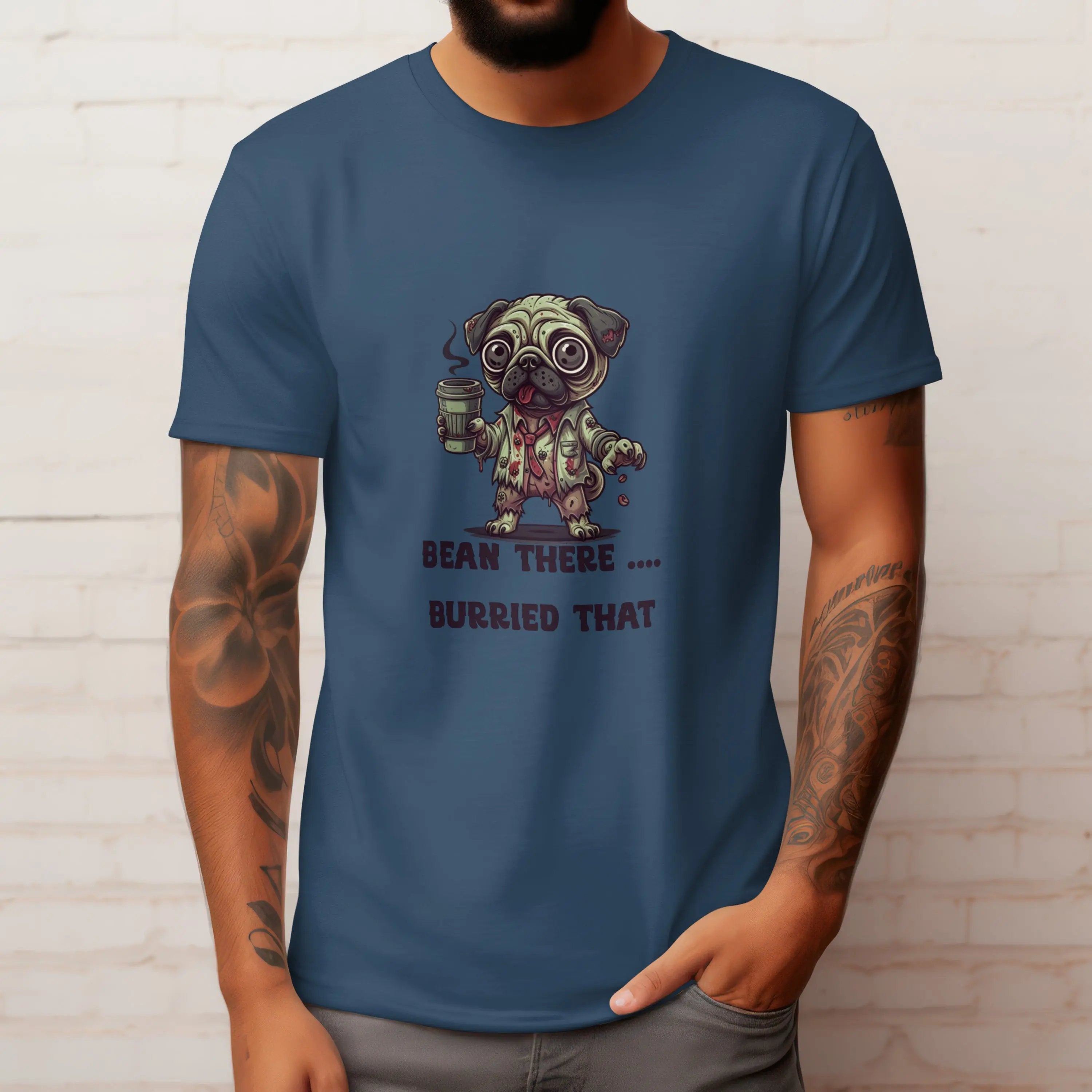 Zombie Dog Coffee T-Shirt – “Bean There, Buried That” - Boldly Bitter Company