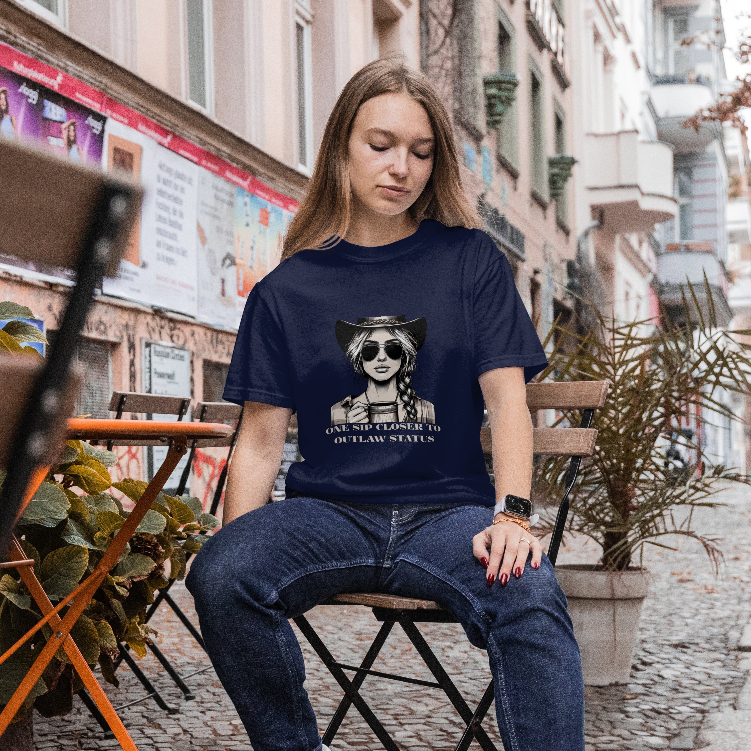 Cowgirl Outlaw T-Shirt Printify