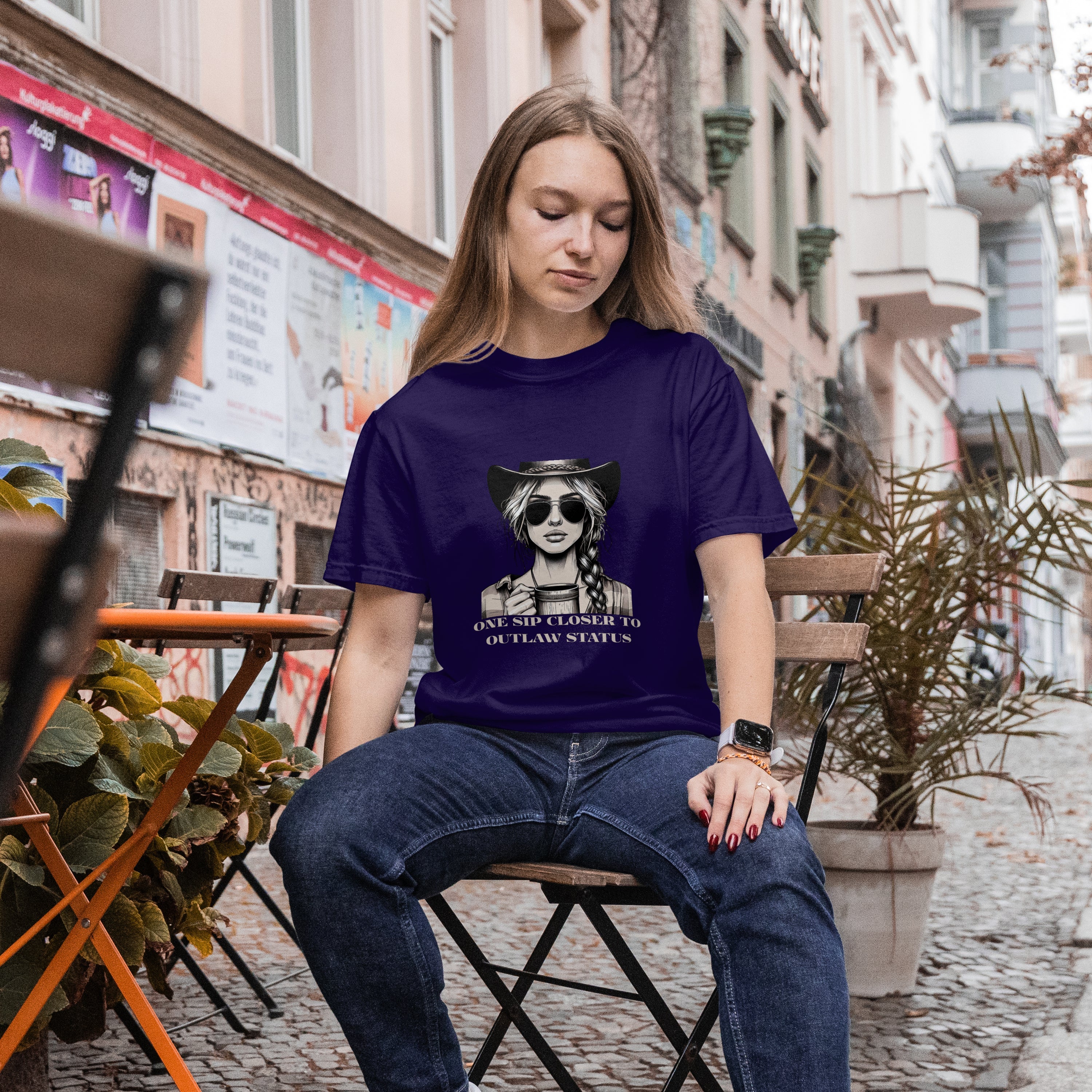 Cowgirl Outlaw T-Shirt Printify