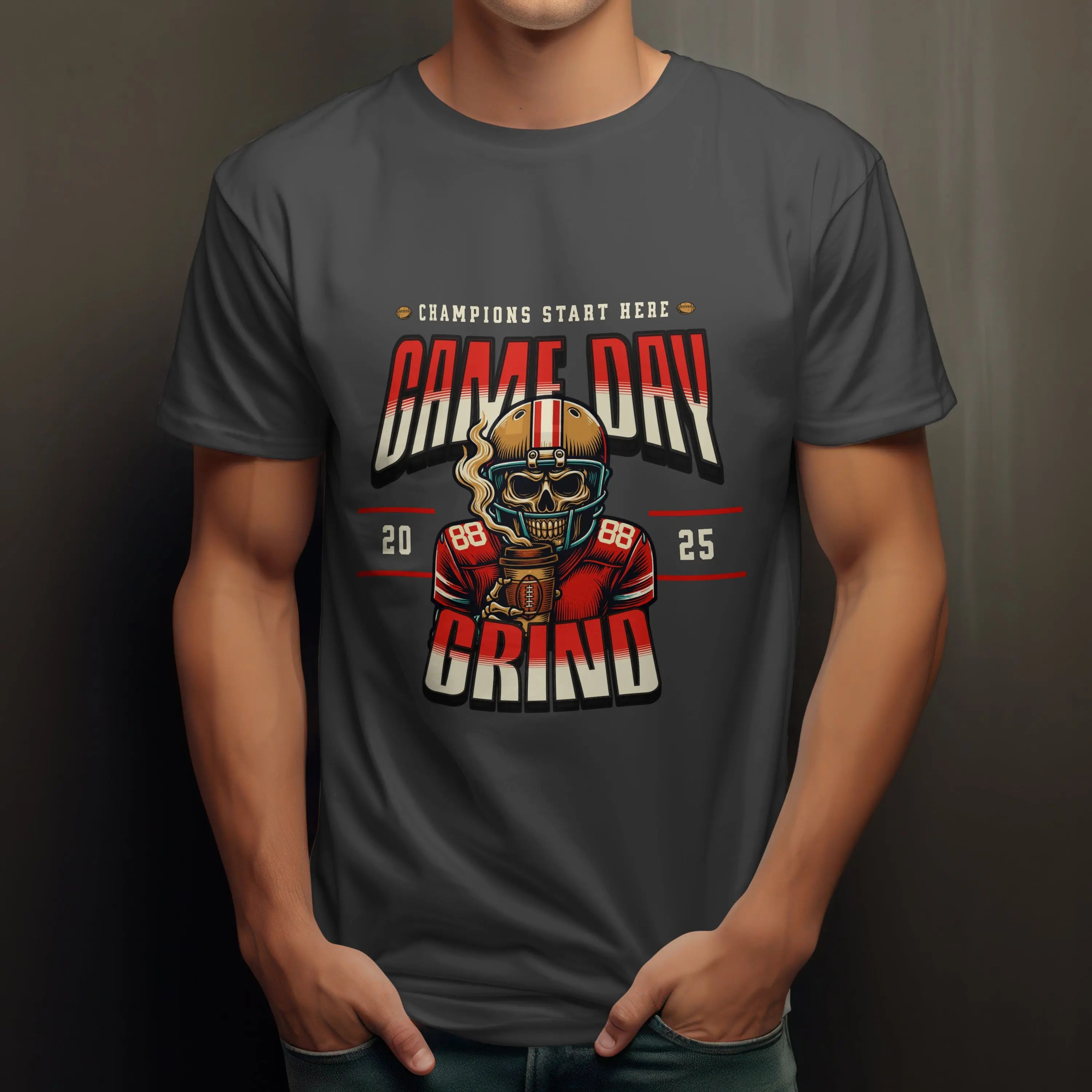 Game Day Grind T-shirt - Football Graphic Tee - Boldly Bitter Company
