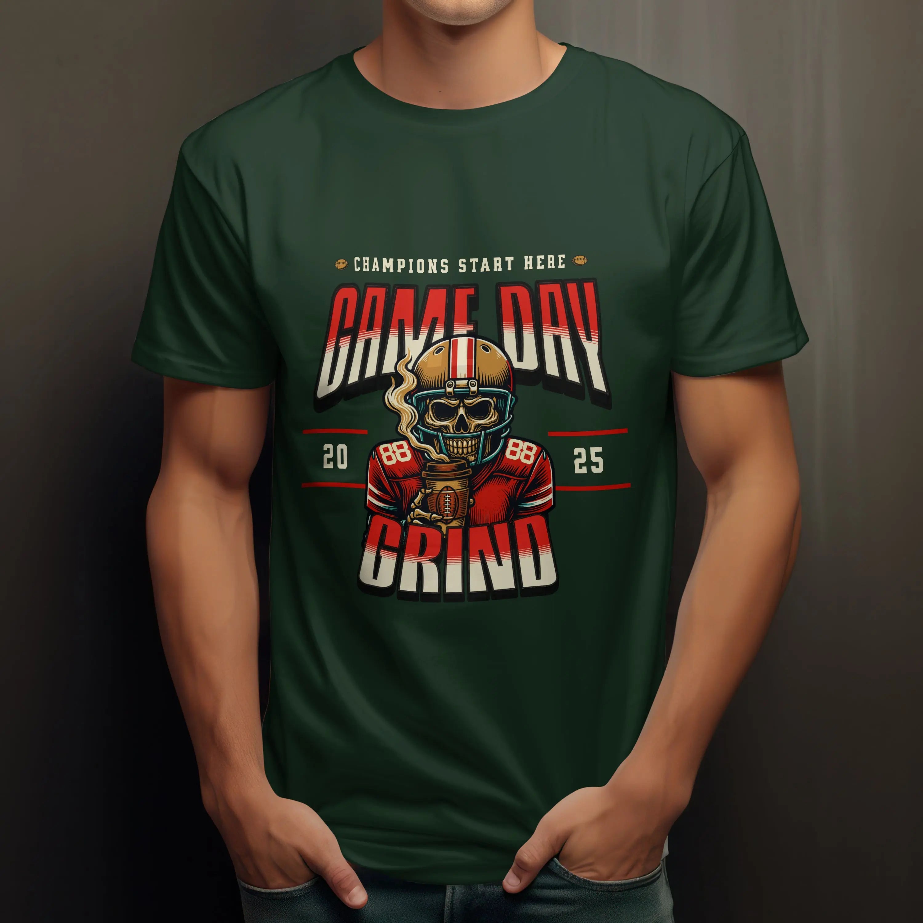 Game Day Grind T-shirt - Football Graphic Tee - Boldly Bitter Company