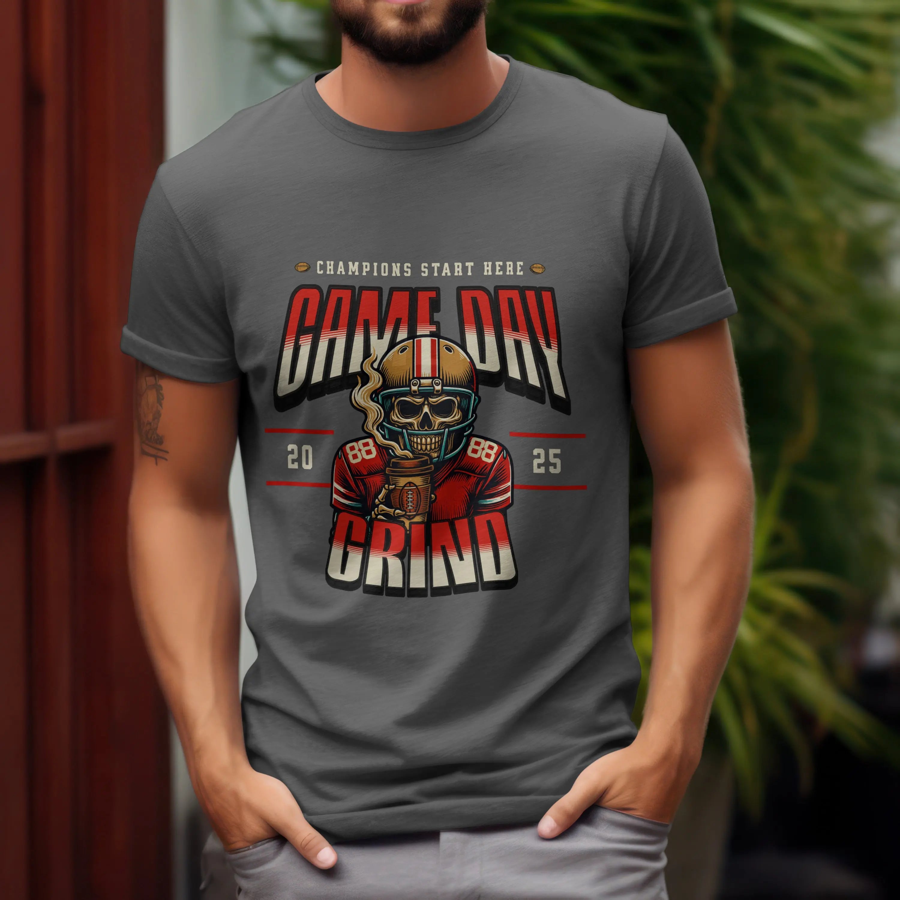 Game Day Grind T-shirt - Football Graphic Tee - Boldly Bitter Company
