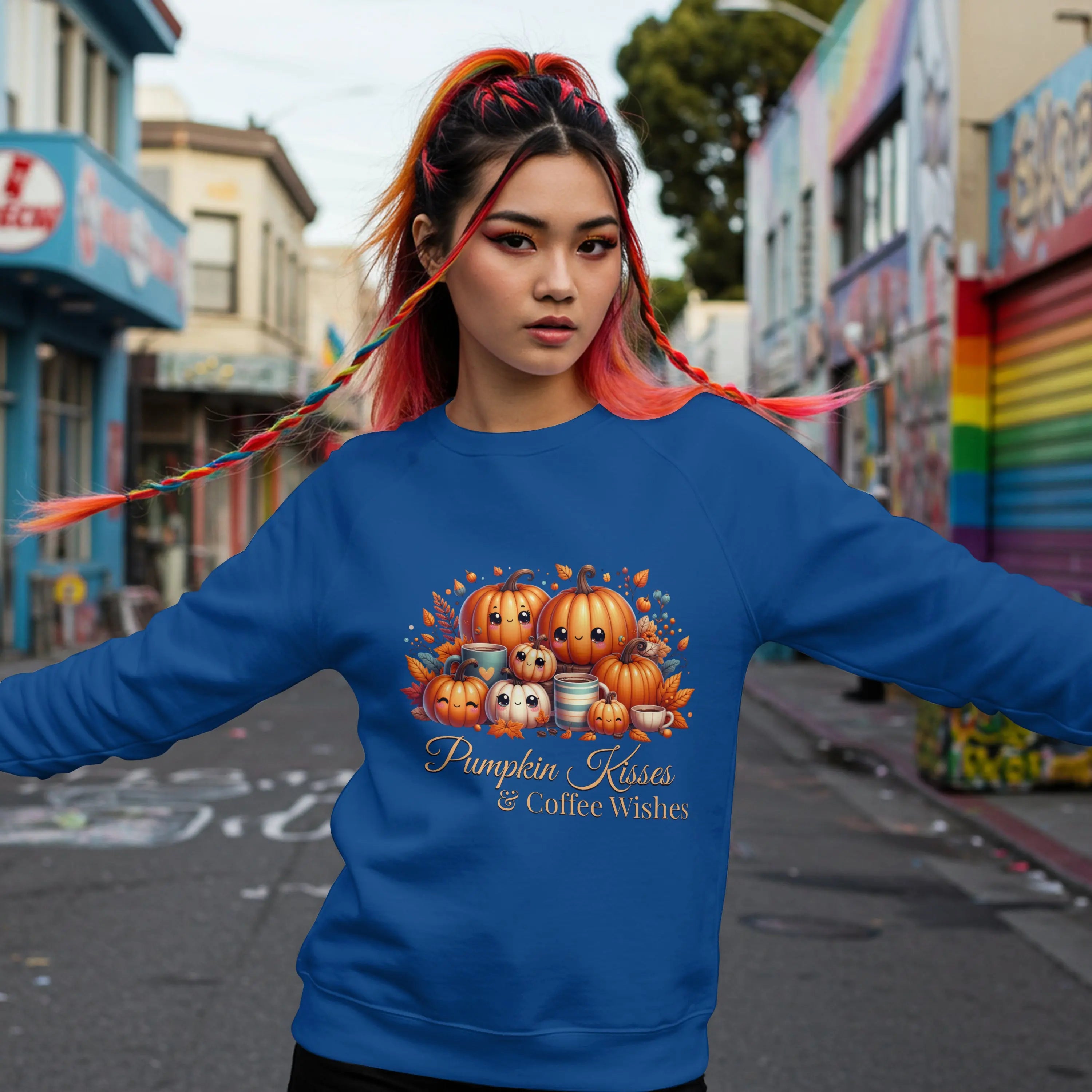 Pumpkin Kisses Sweatshirt Printify