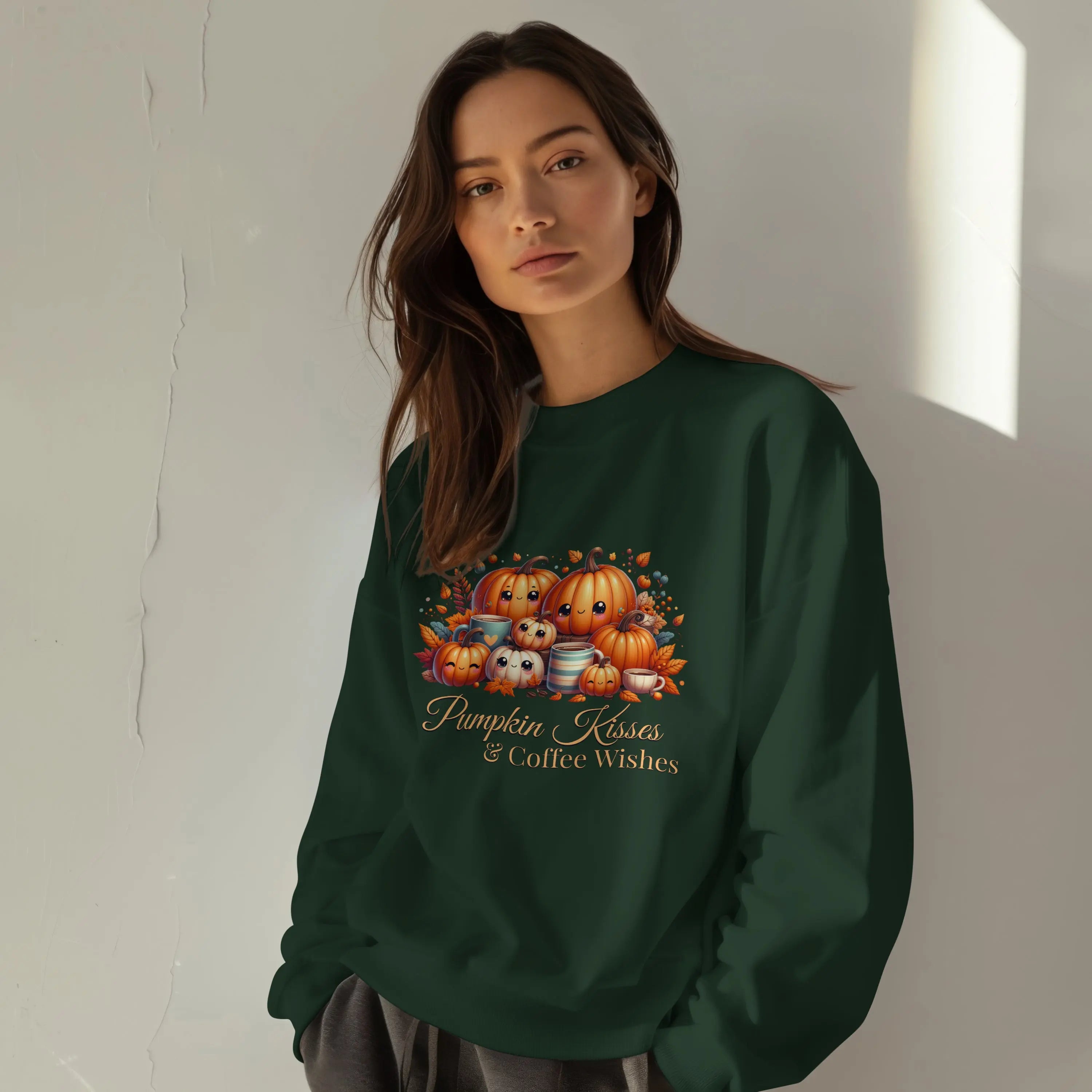 Pumpkin Kisses Sweatshirt Printify