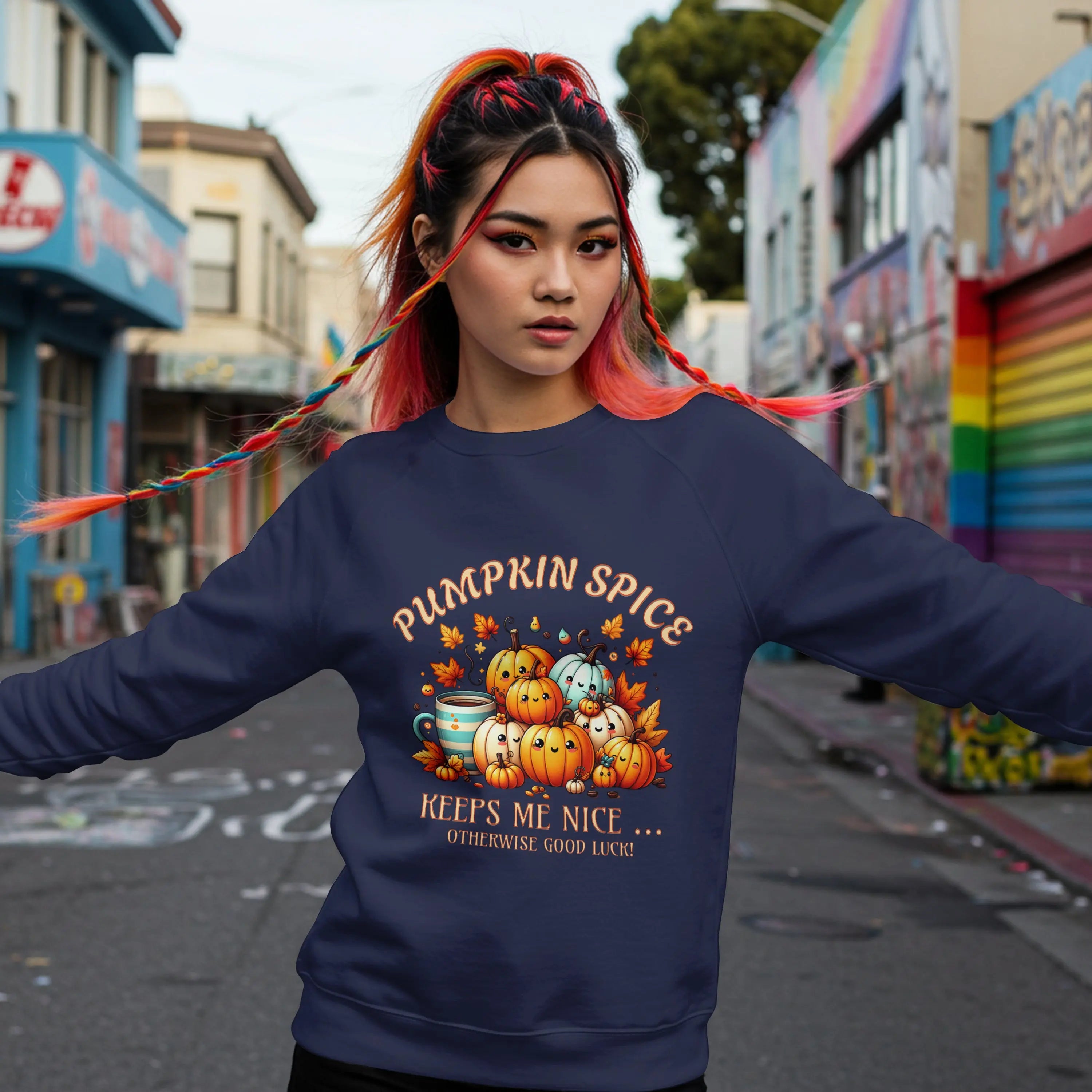 Pumpkin Spice Sweatshirt - Otherwise Good Luck Printify