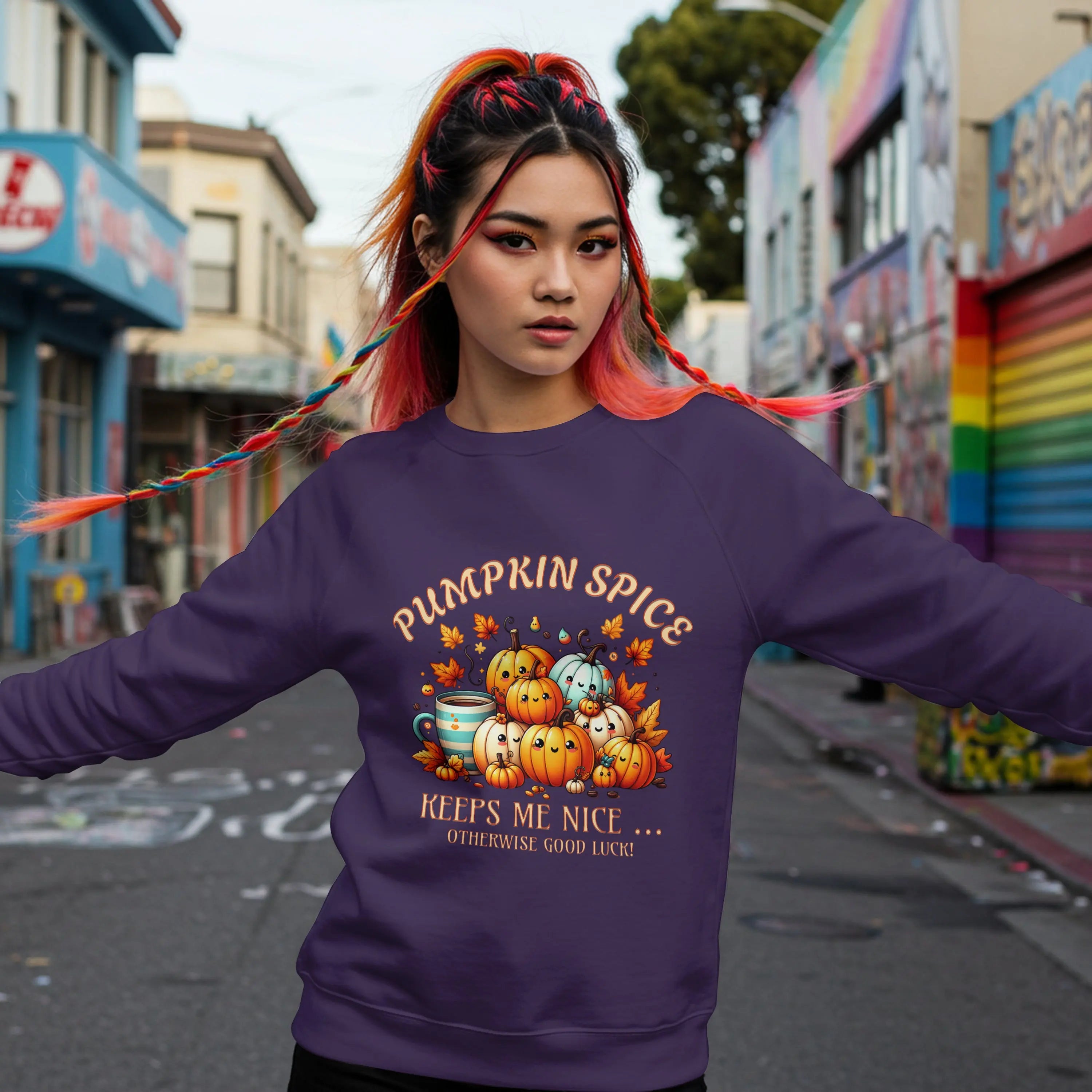 Pumpkin Spice Sweatshirt - Otherwise Good Luck Printify