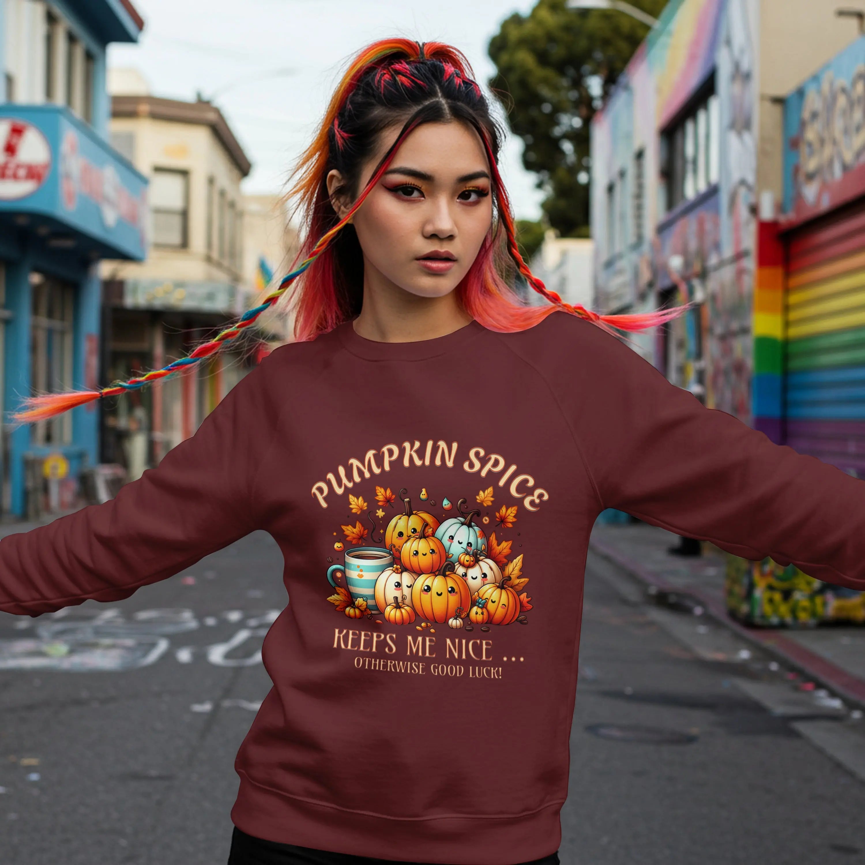 Pumpkin Spice Sweatshirt - Otherwise Good Luck Printify