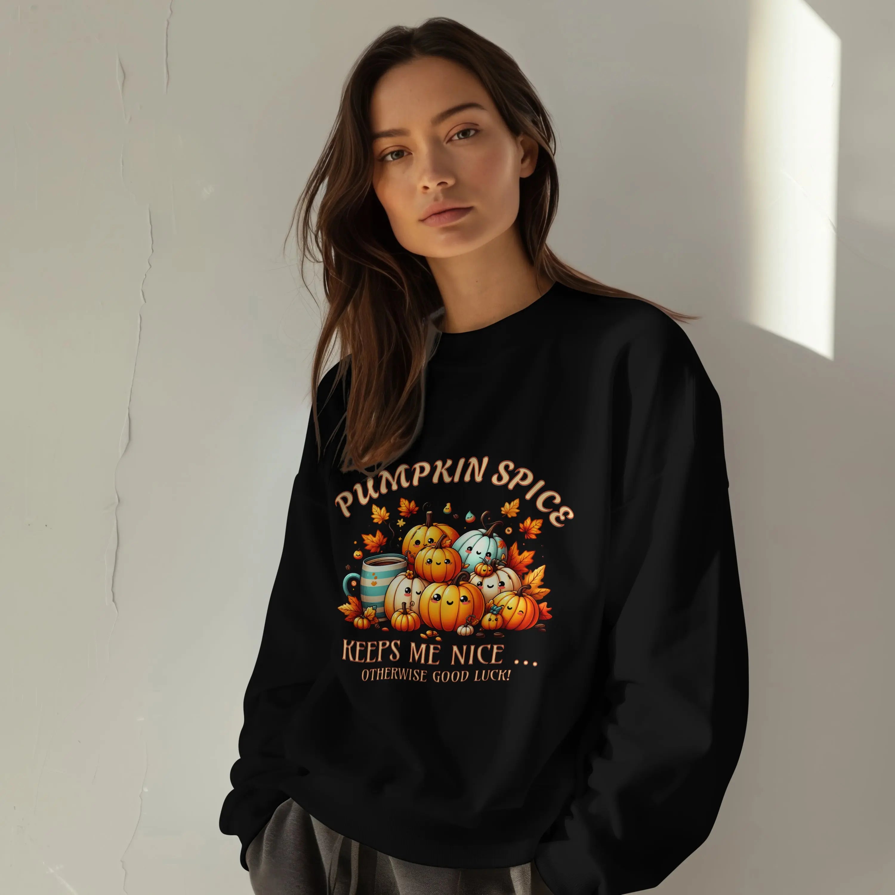 Pumpkin Spice Sweatshirt - Otherwise Good Luck Printify