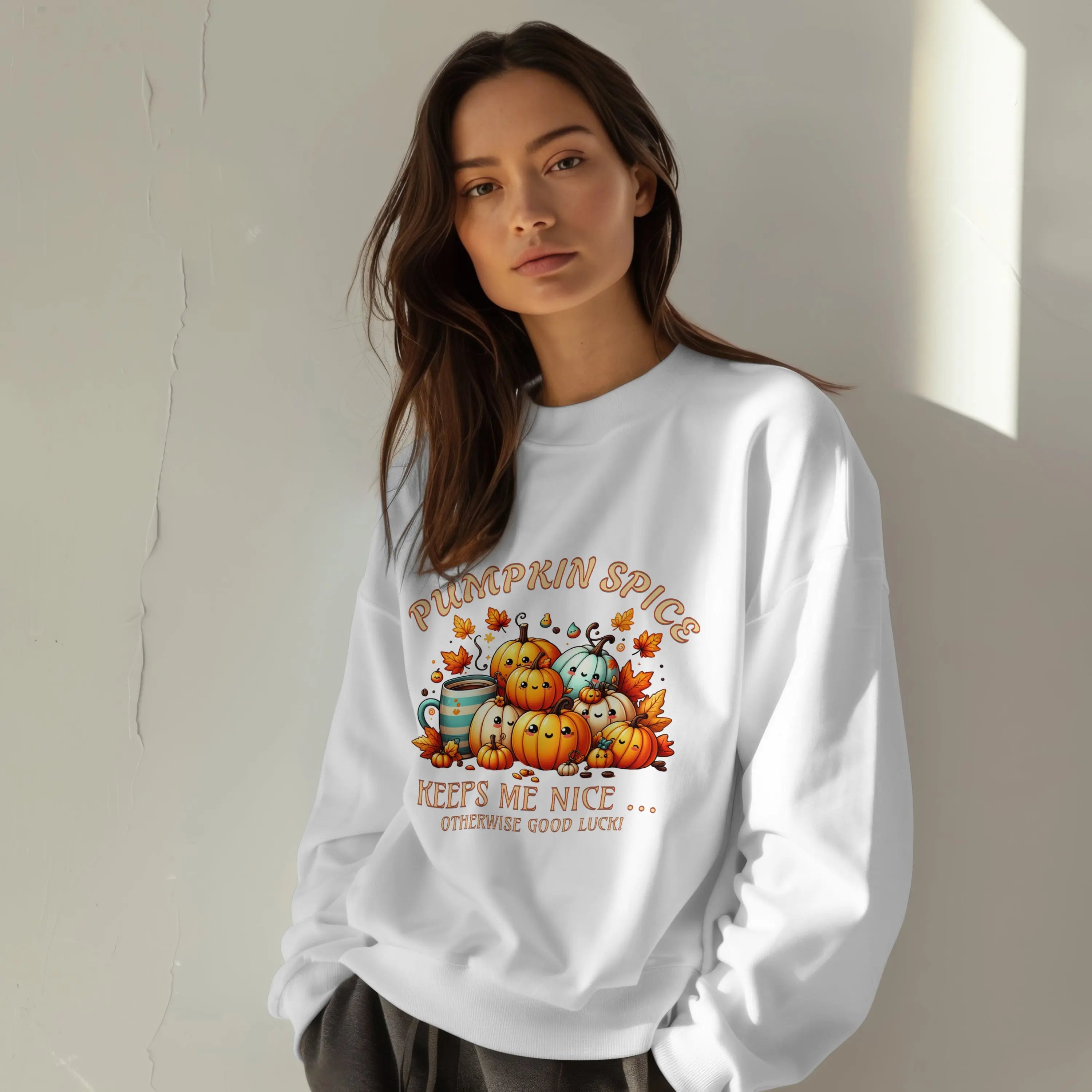 Pumpkin Spice Sweatshirt - Otherwise Good Luck Printify