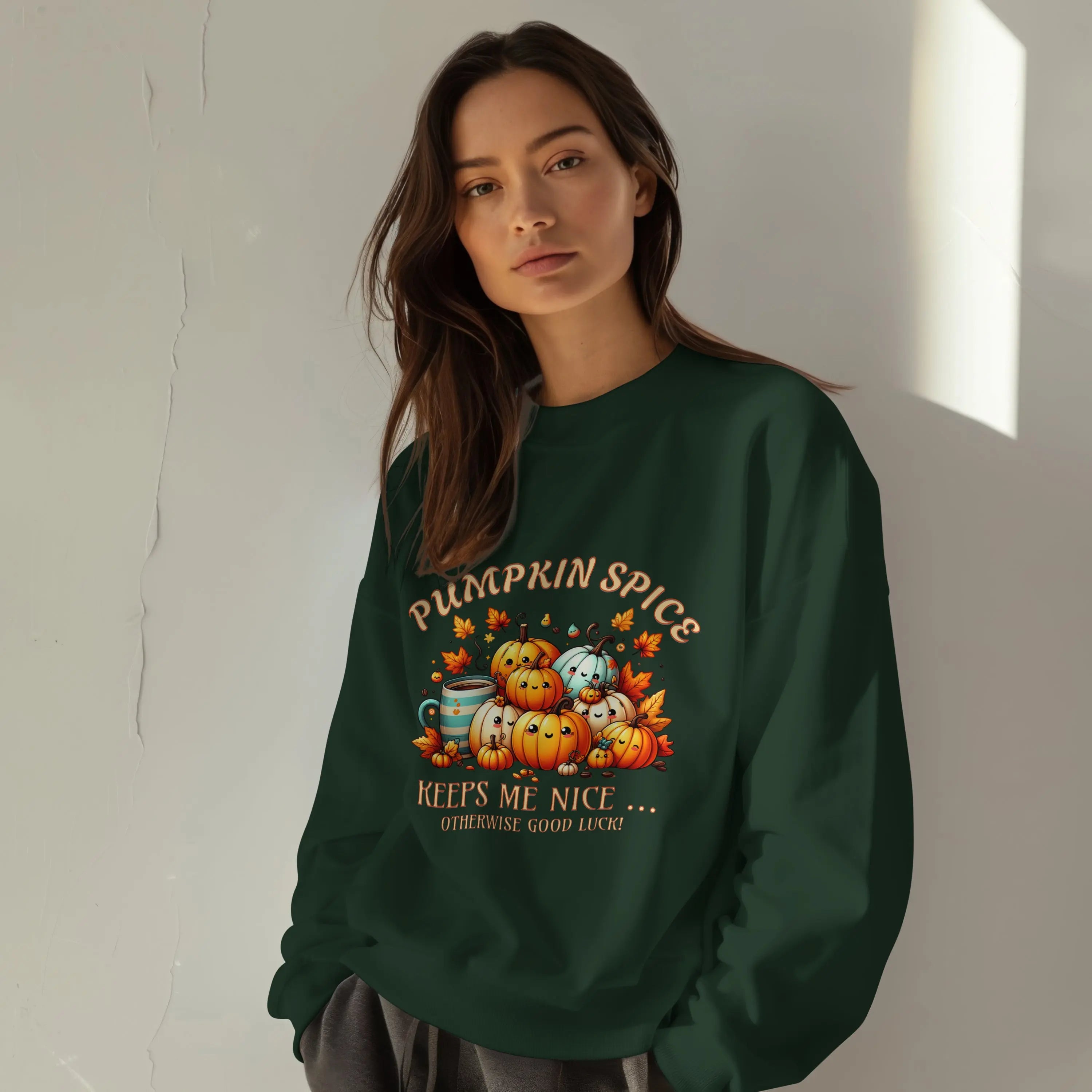 Pumpkin Spice Sweatshirt - Otherwise Good Luck Printify
