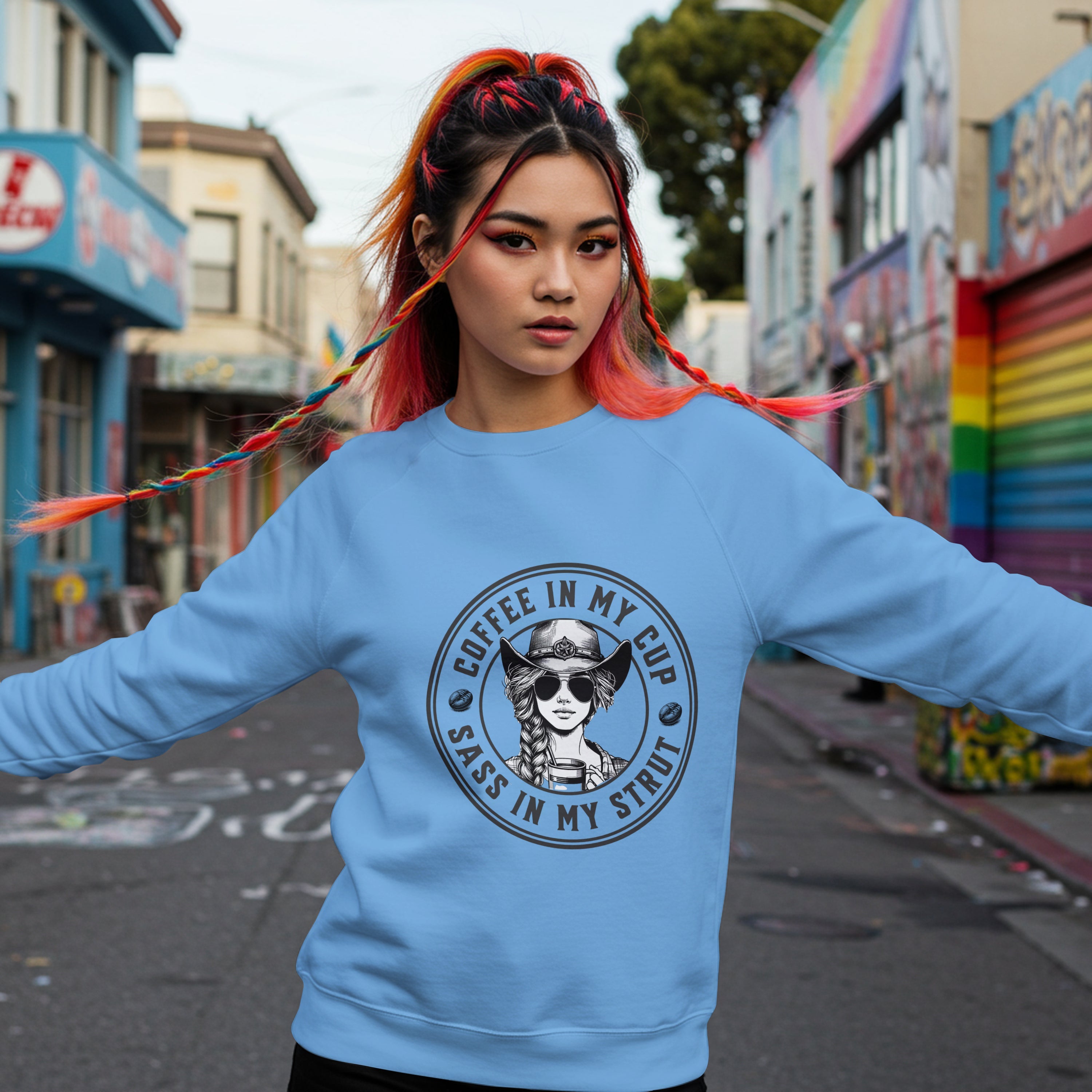 Sass In My Strut Sweatshirt Printify