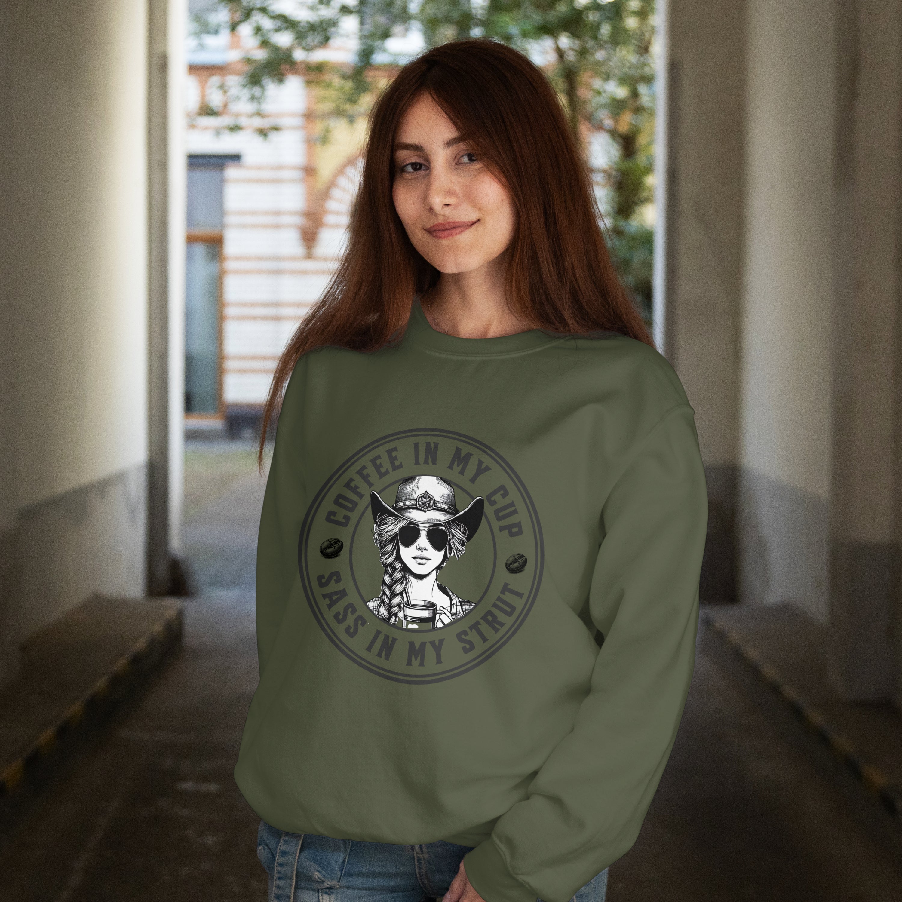 Sass In My Strut Sweatshirt Printify