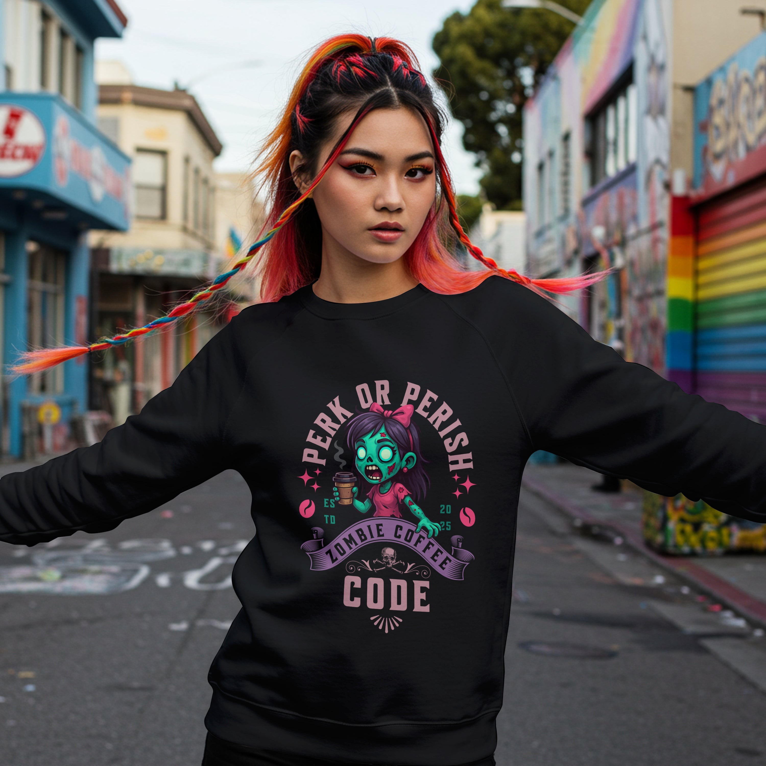 Perk or Perish Sweatshirt Printify