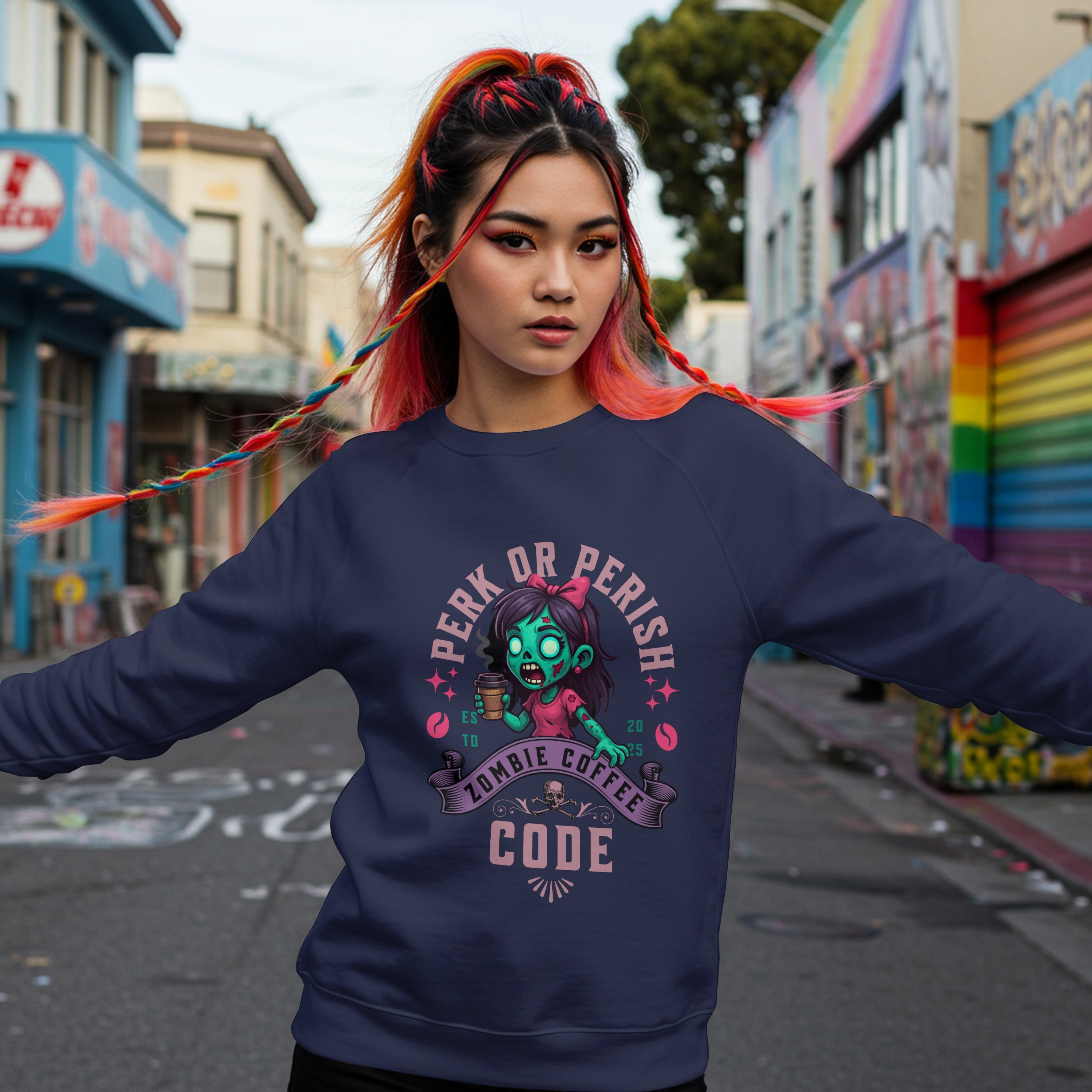 Perk or Perish Sweatshirt Printify