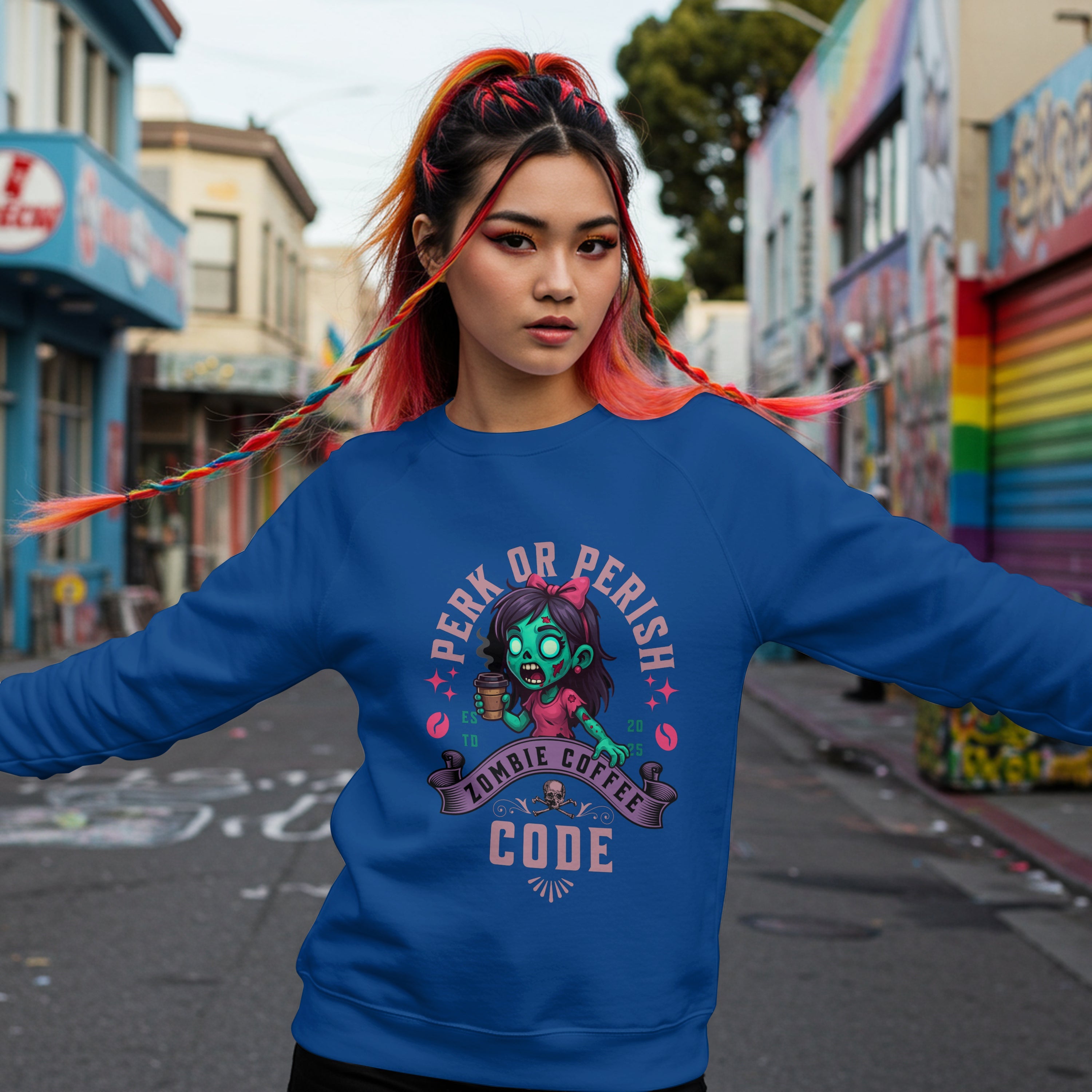 Perk or Perish Sweatshirt Printify