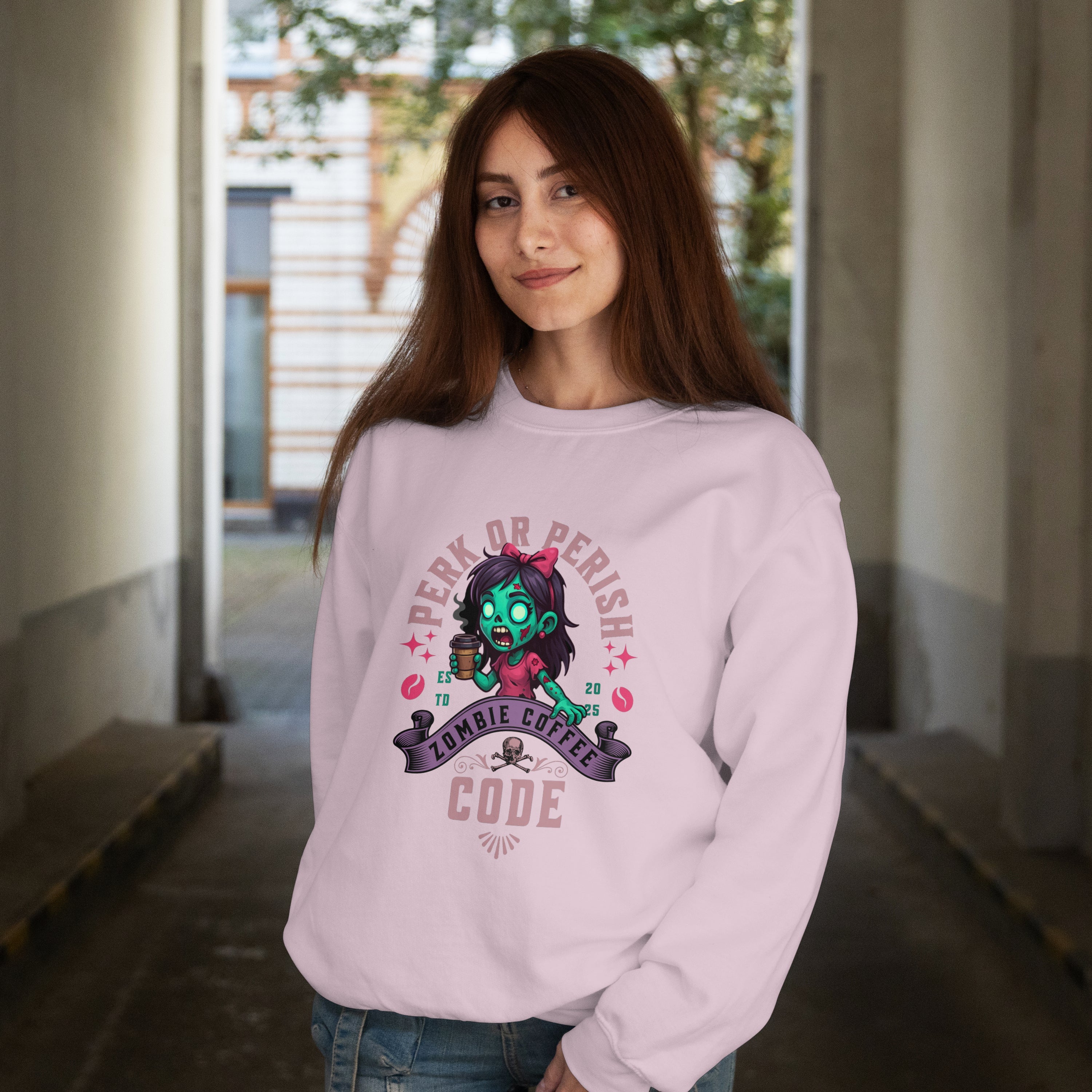 Perk or Perish Sweatshirt Printify