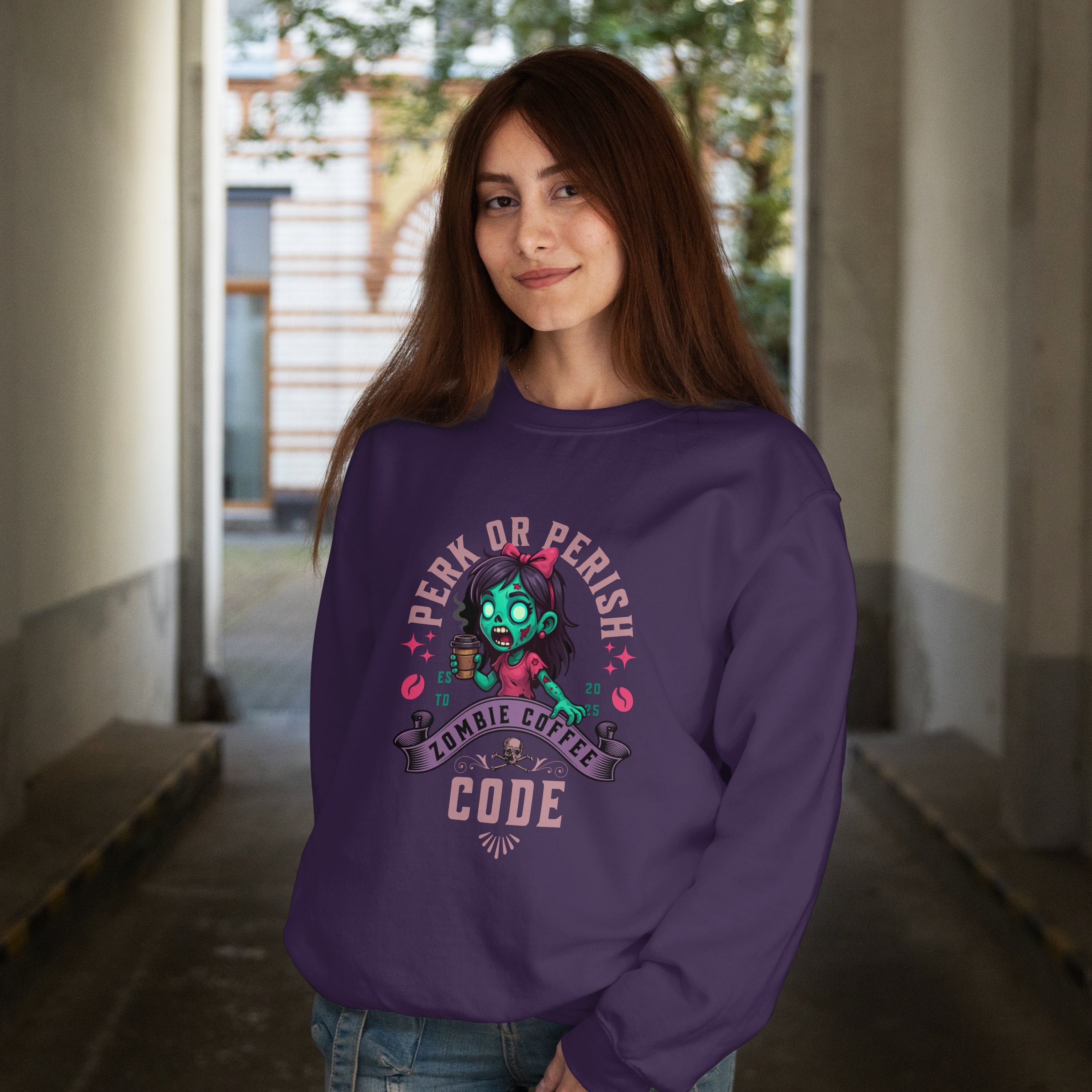 Perk or Perish Sweatshirt Printify