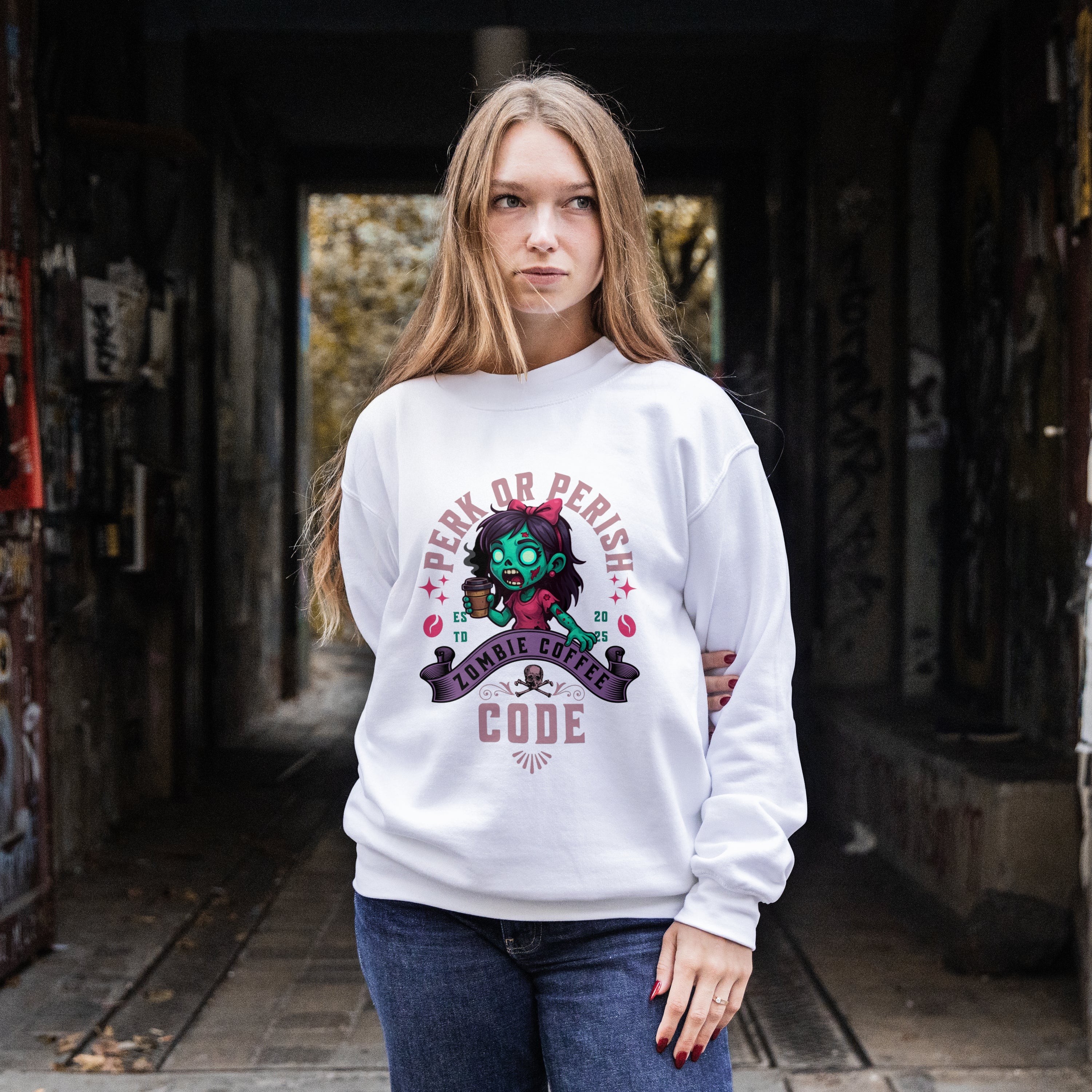 Perk or Perish Sweatshirt Printify