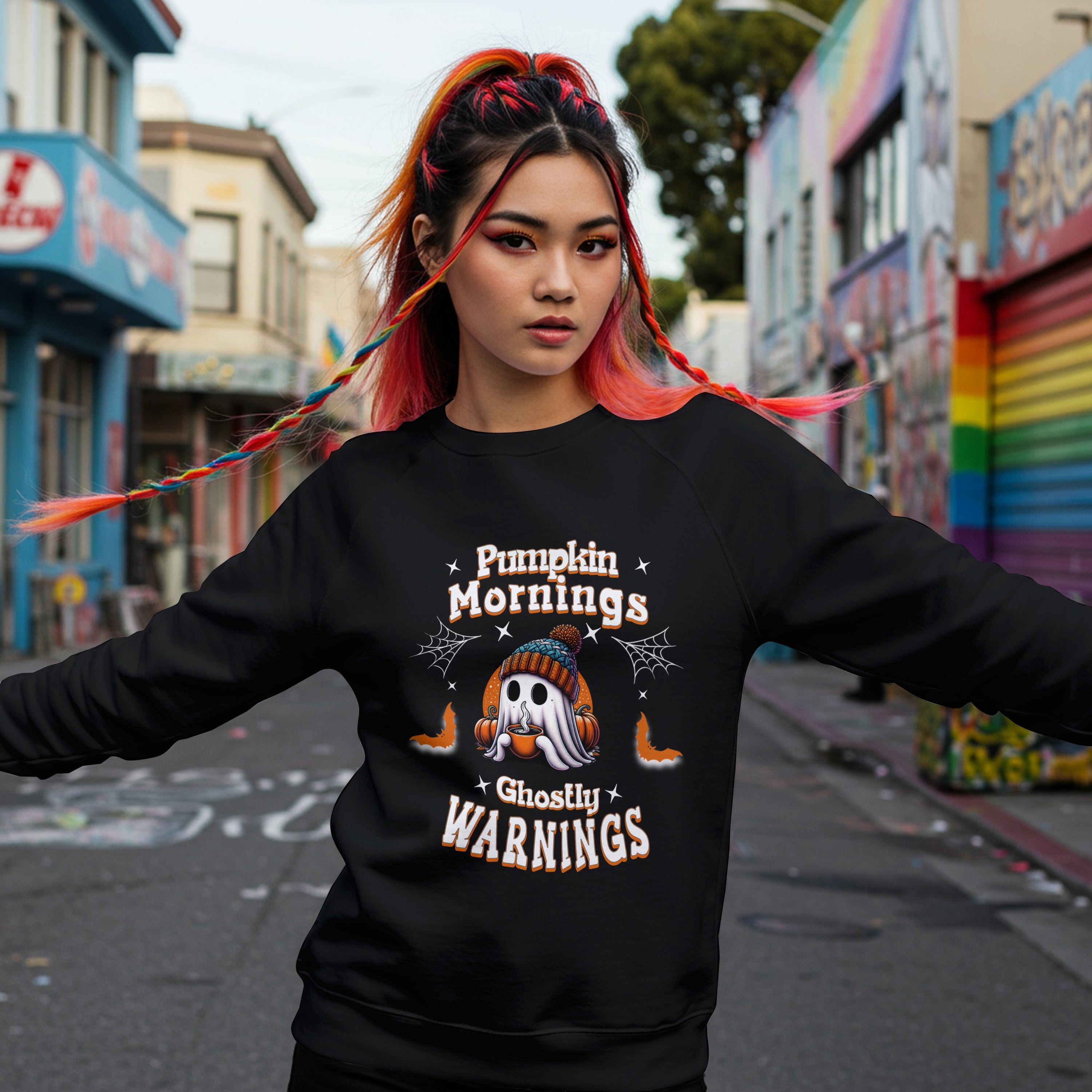 Pumpkin Mornings Sweatshirt Printify