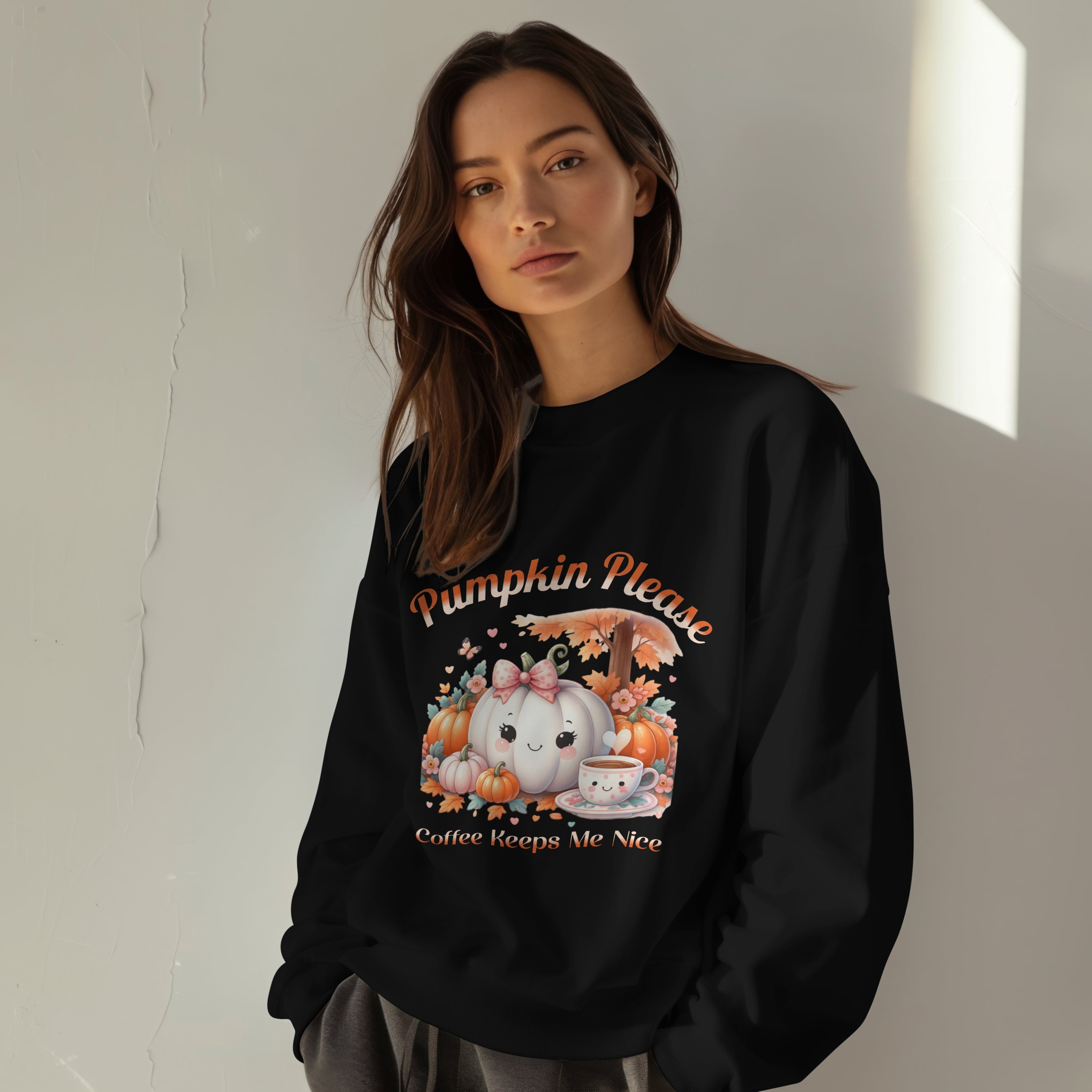 Pumpkin Please Sweatshirt Printify