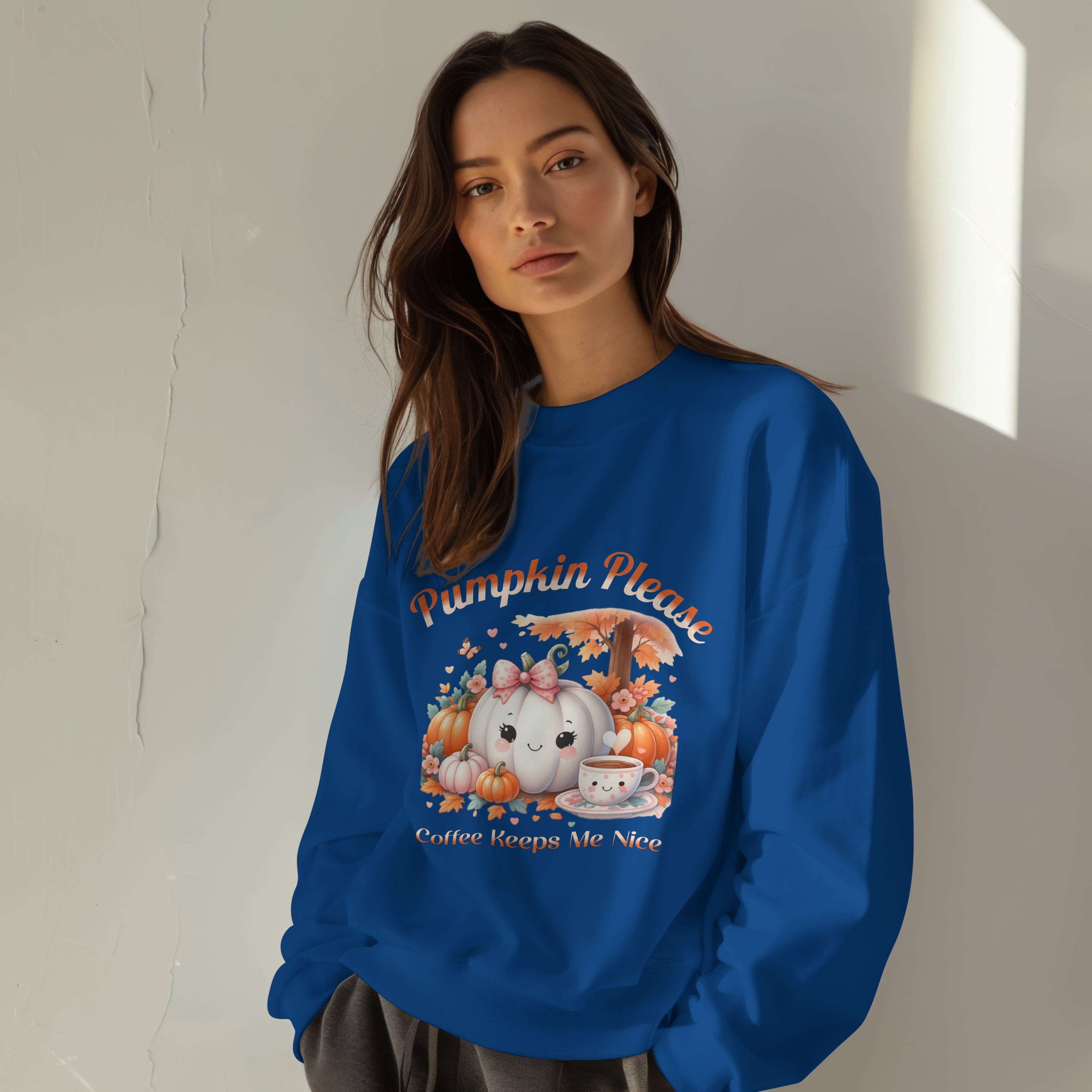 Pumpkin Please Sweatshirt Printify