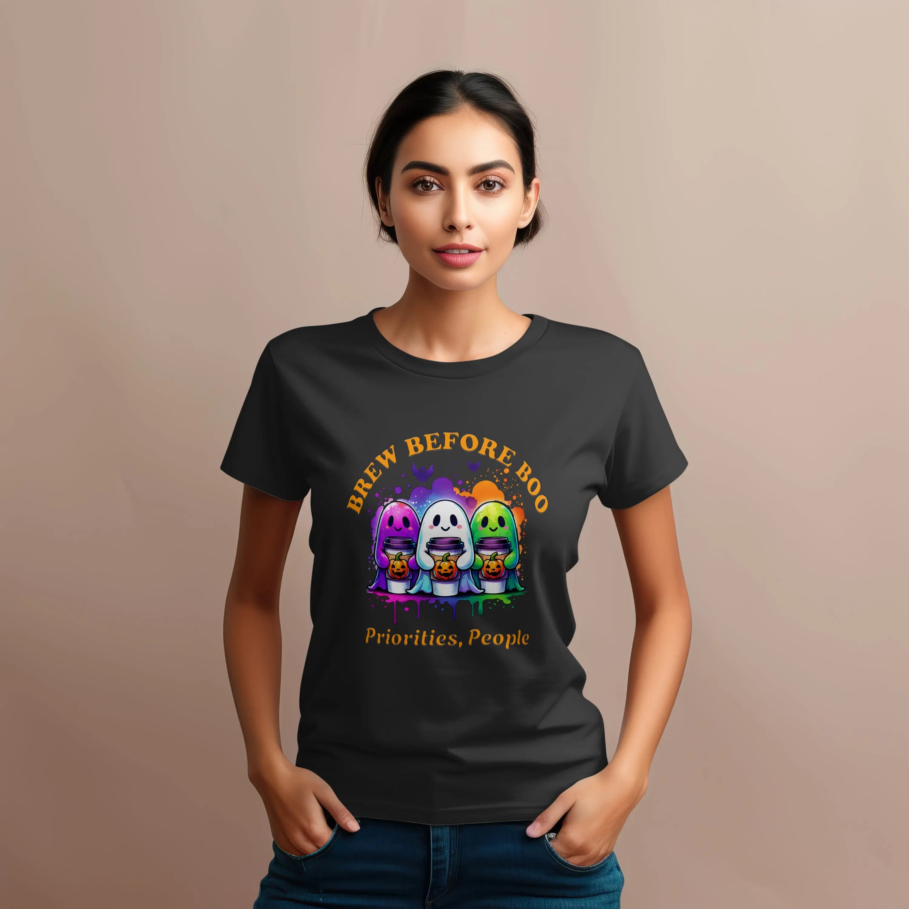 Brew Before Boo T-Shirt Printify