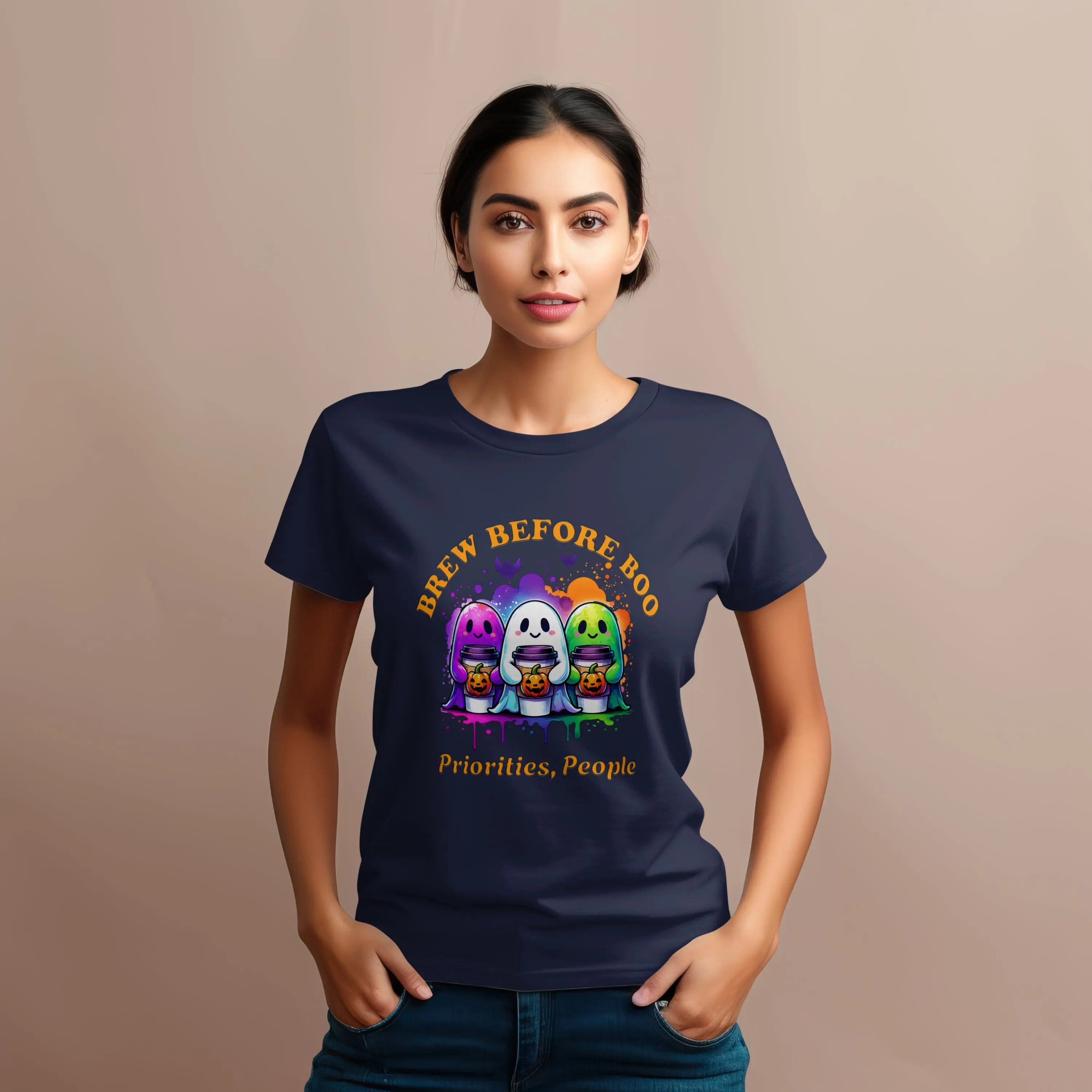 Brew Before Boo T-Shirt Printify