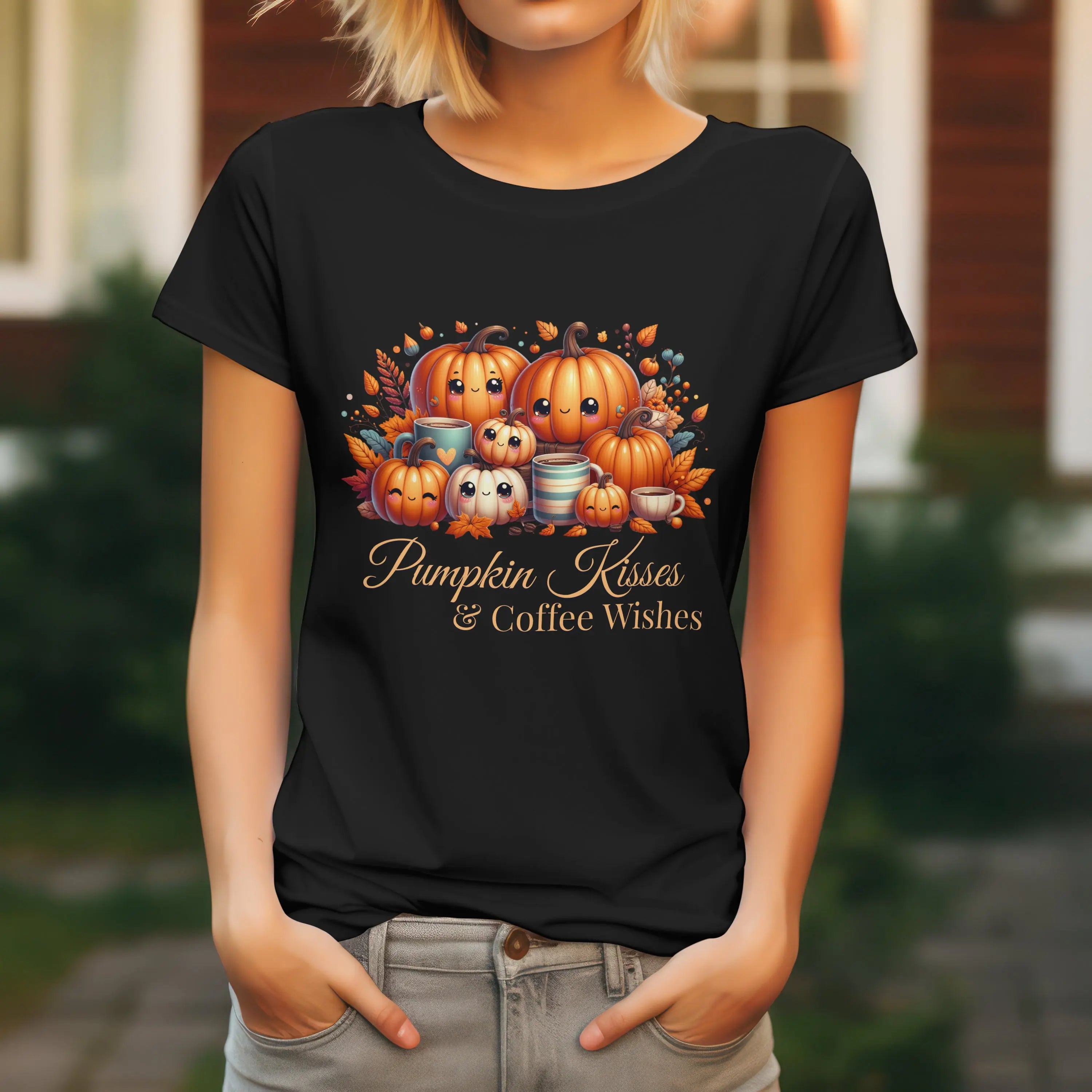 Pumpkin Kisses T-Shirt Printify