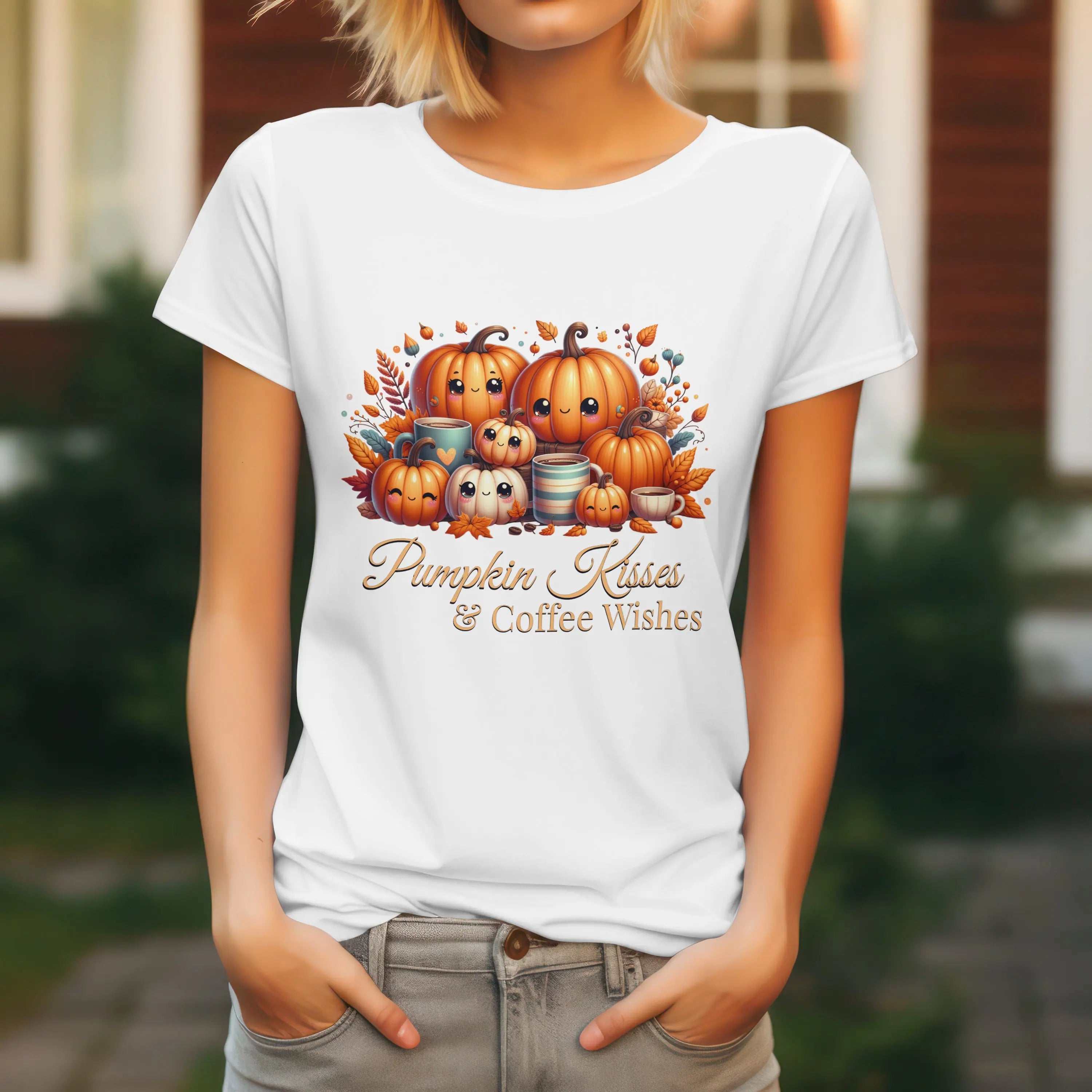 Pumpkin Kisses T-Shirt Printify