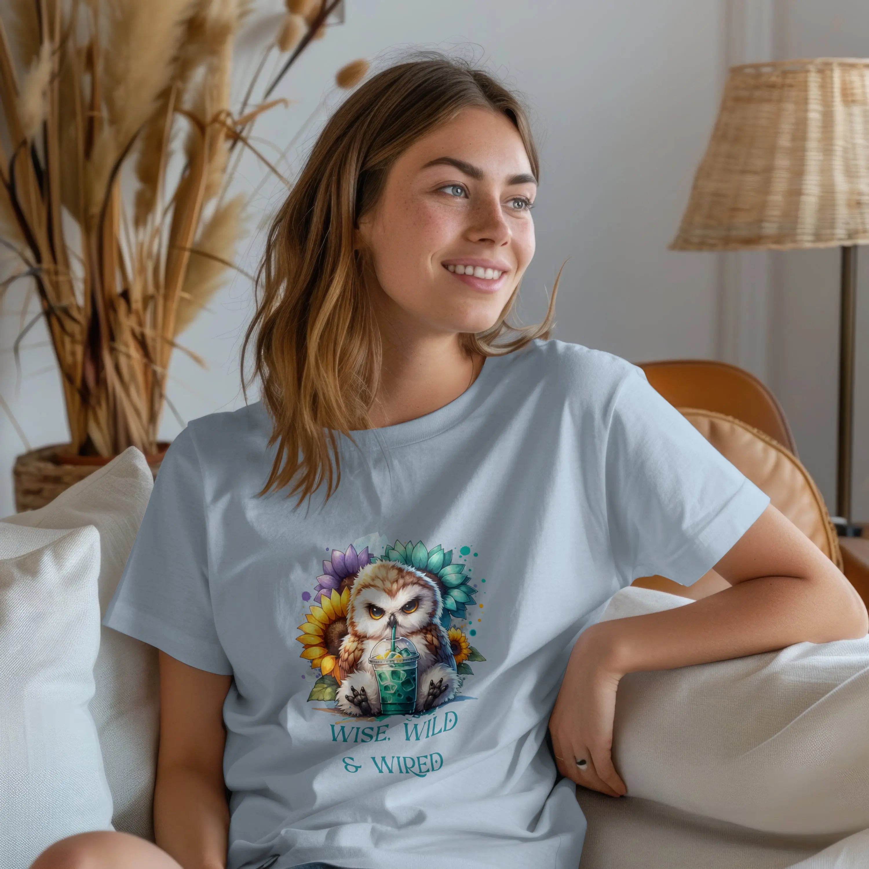 Wise Wild & Wired Owl T-Shirt Printify