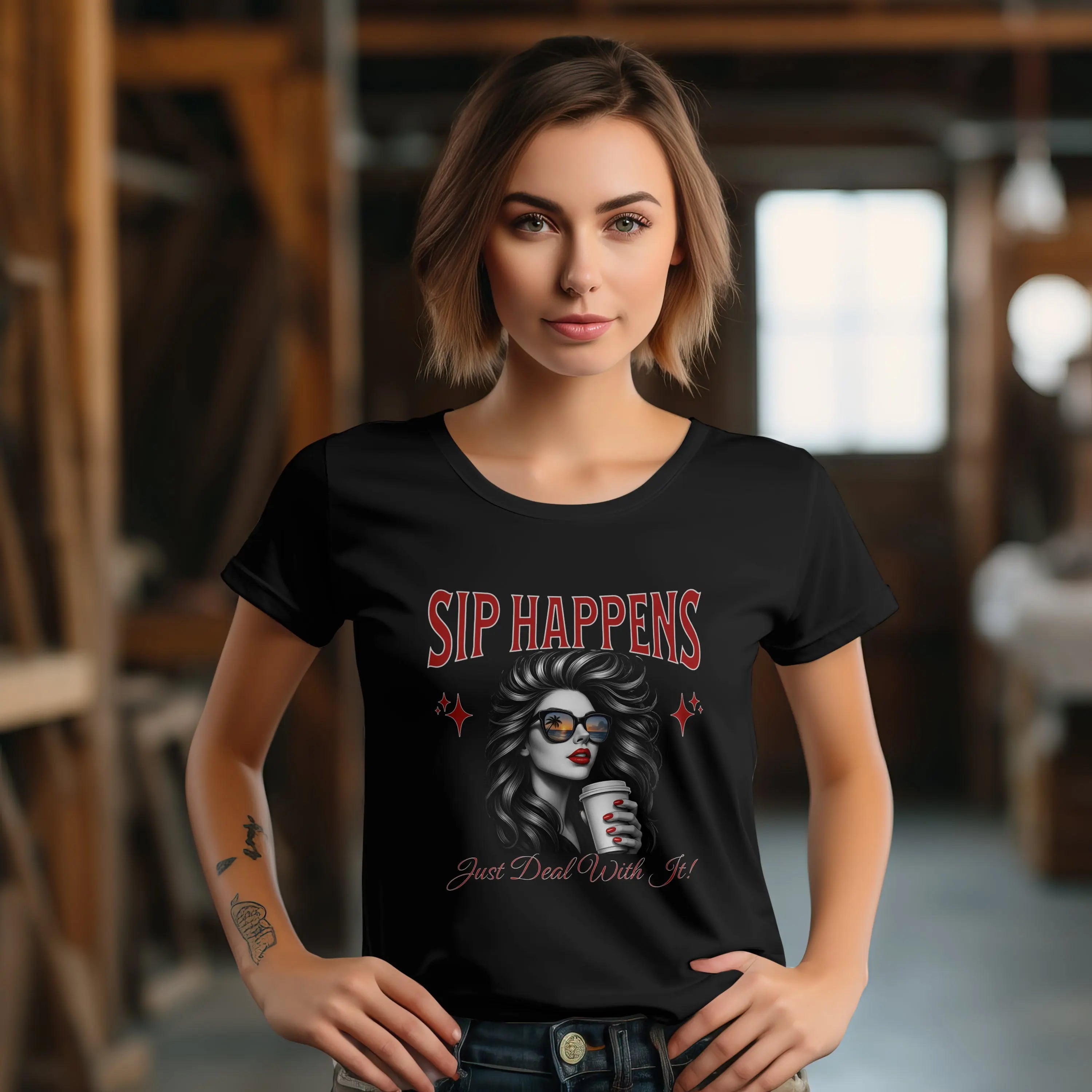 Deal with it t-shirt Printify