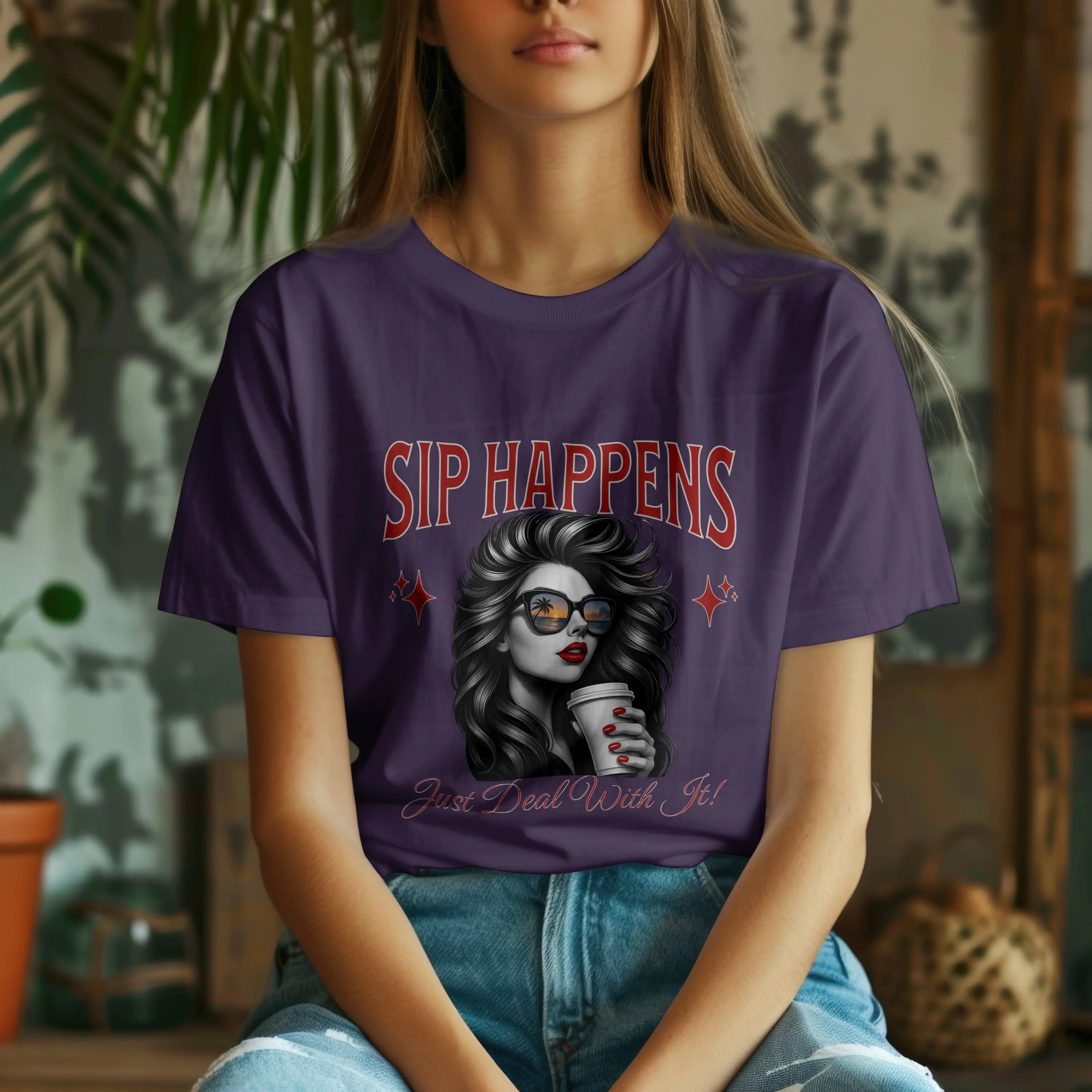 Deal with it t-shirt Printify
