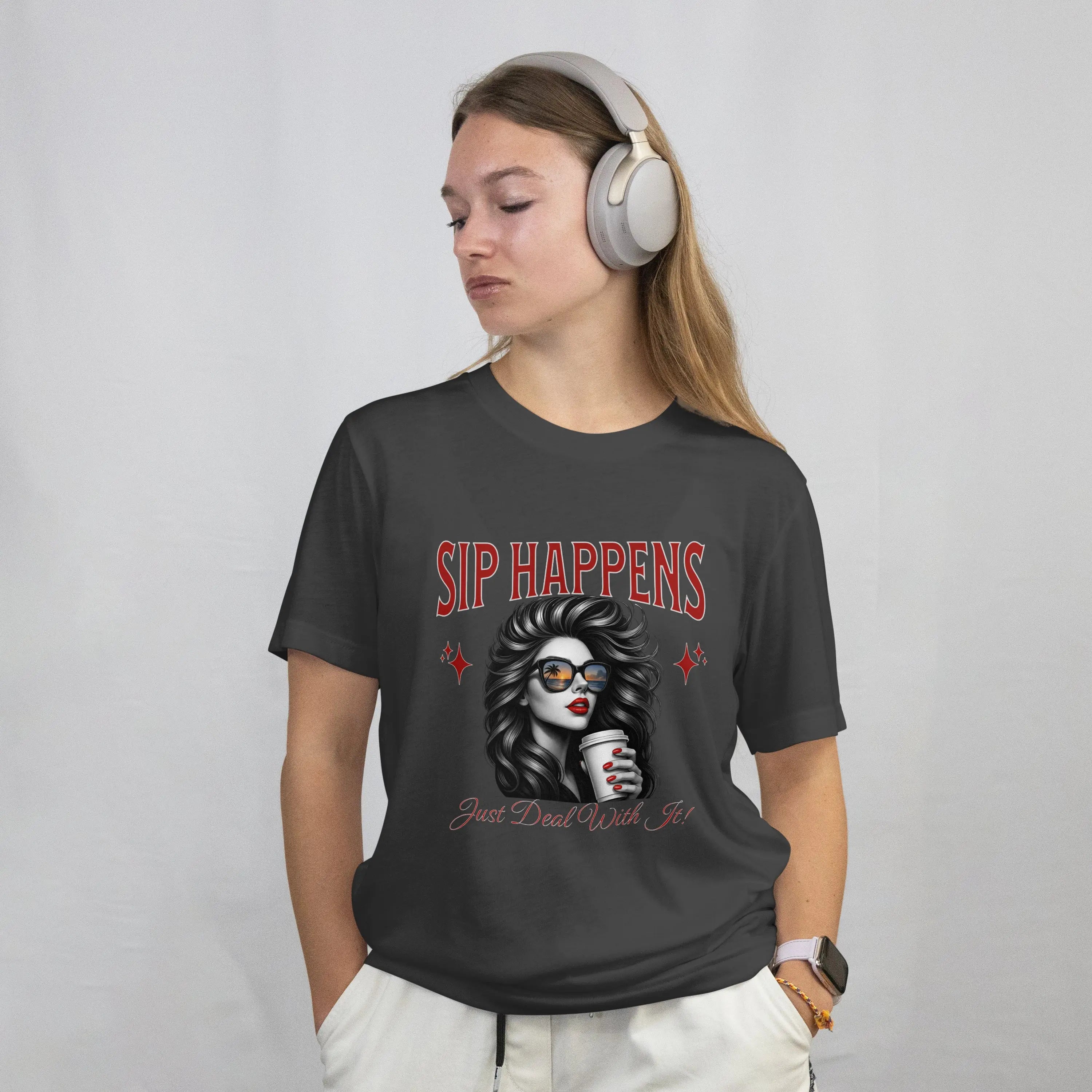 Deal with it t-shirt Printify