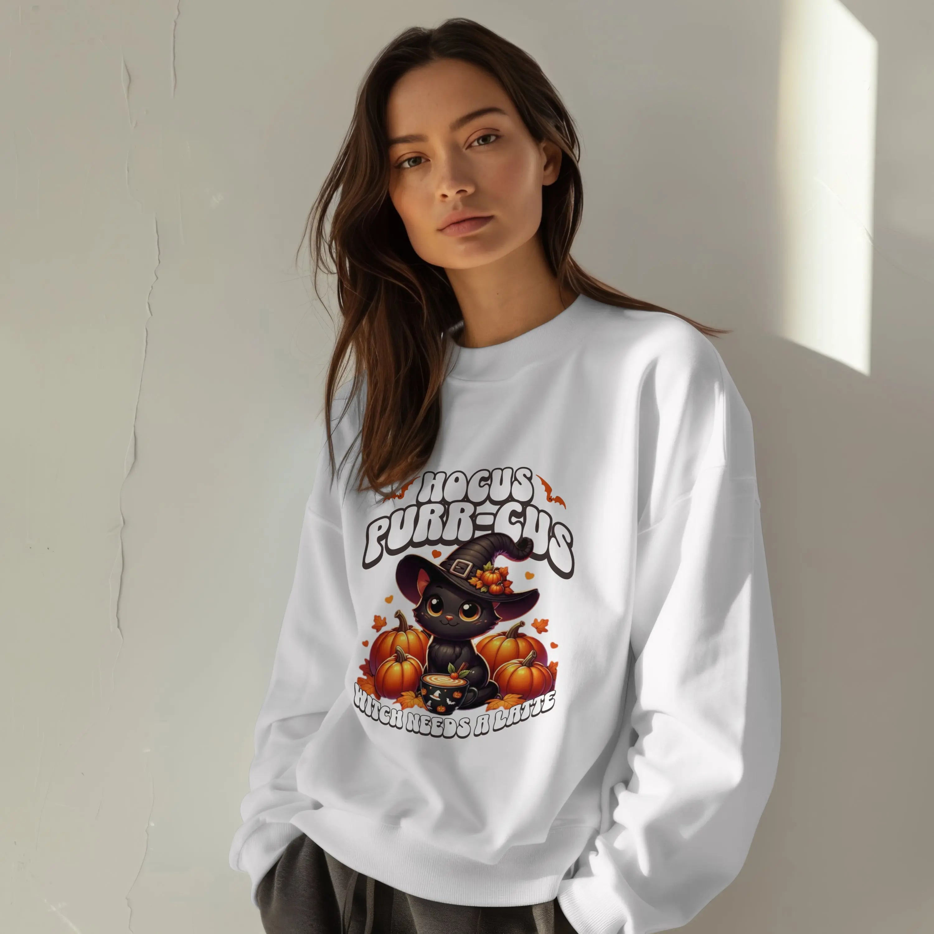 Hocus Purr-cuss Sweatshirt Printify