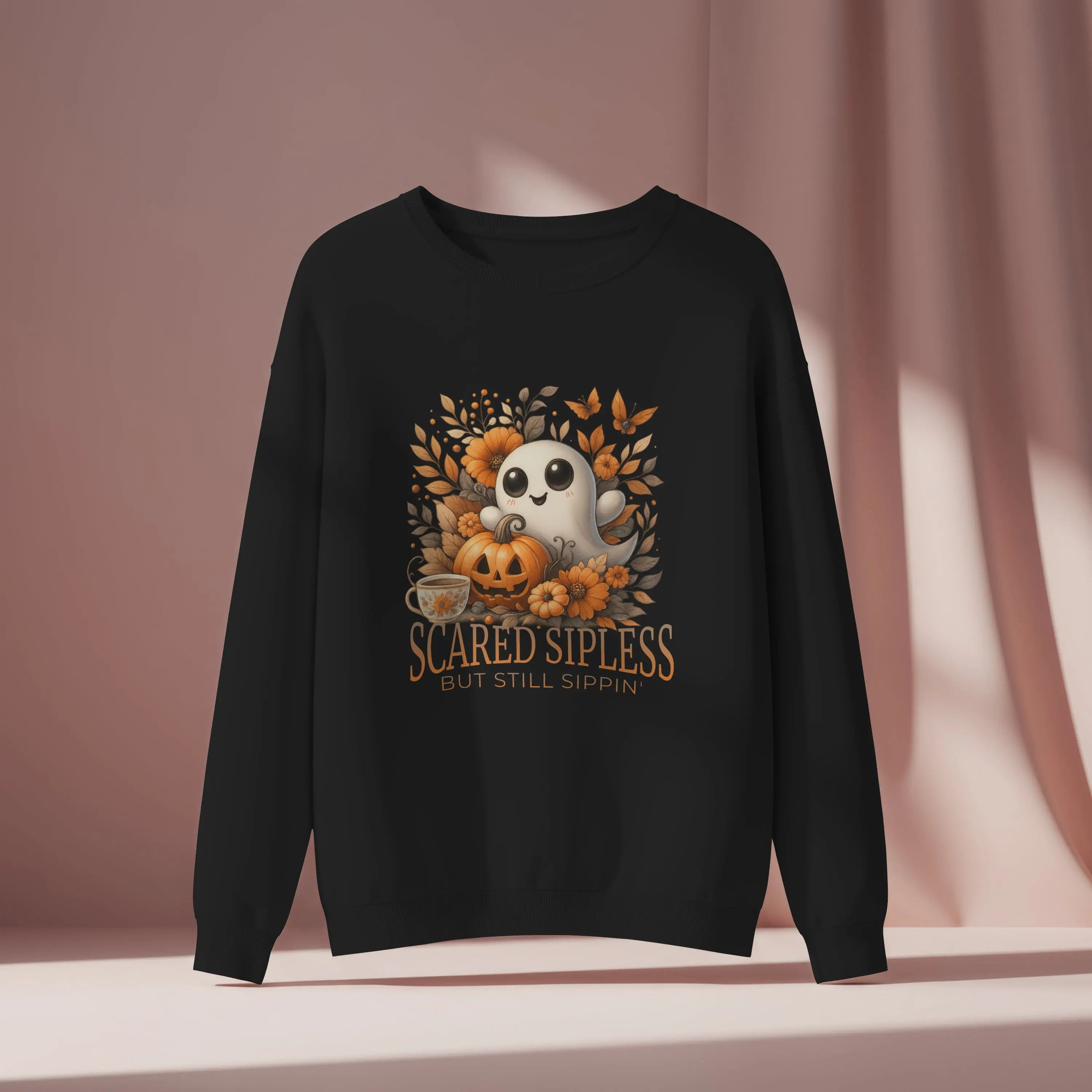 Scared Sipless Sweatshirt Printify