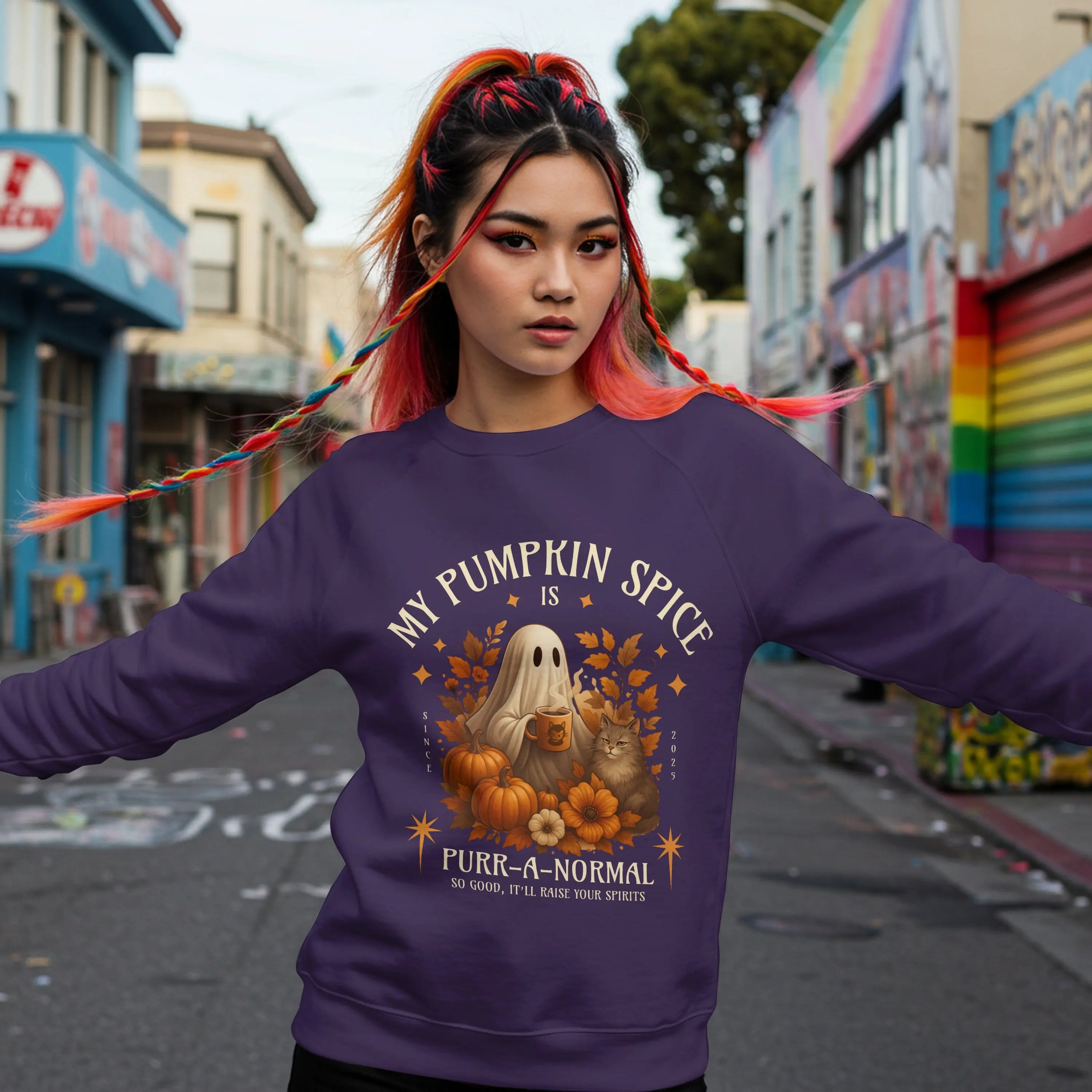 Purr-a-normal Sweatshirt Printify