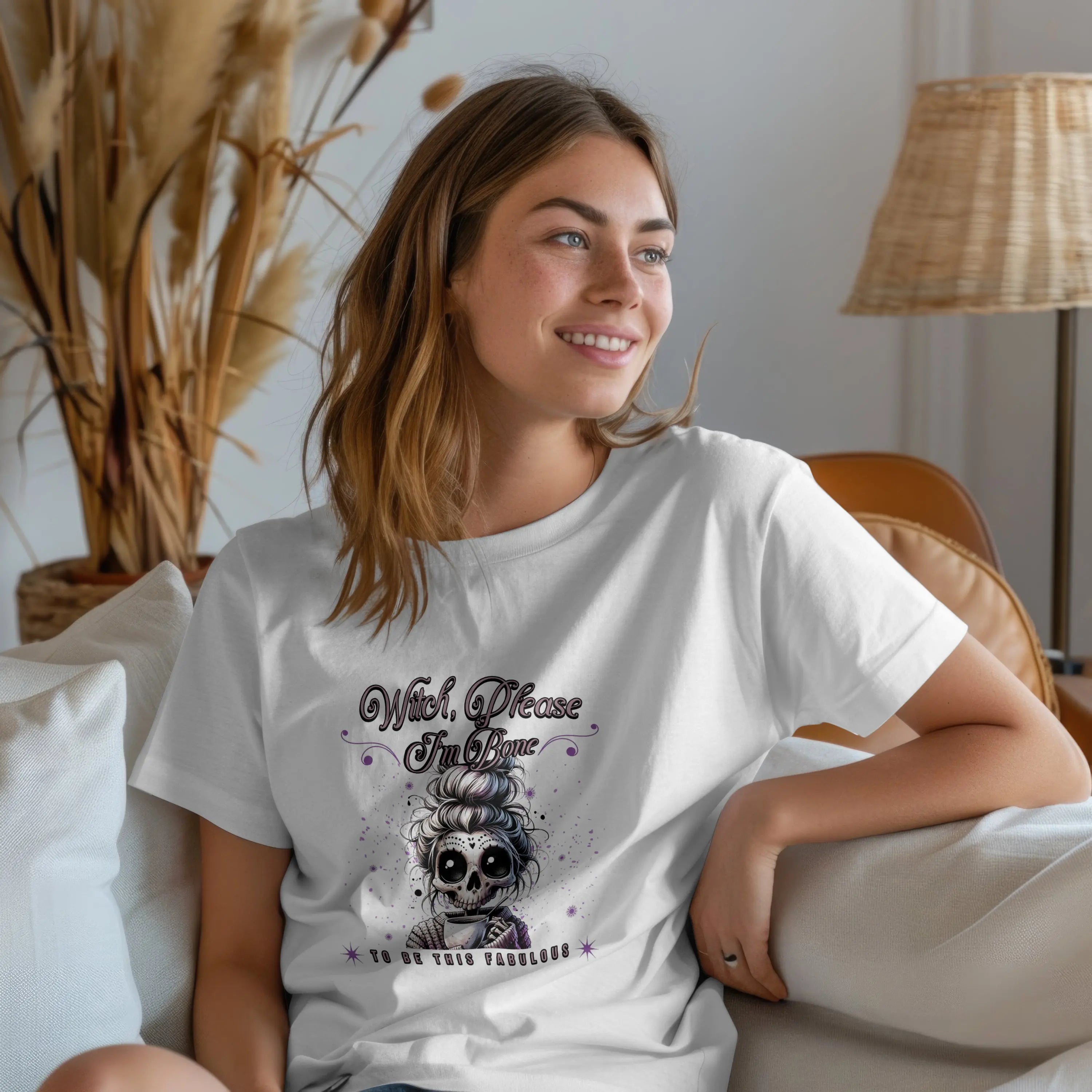 Bone to be Graphic Tee, Perfect for Halloween, Casual Outfits, Gift for Her, Unique Statement Shirt, Witchy Apparel, Seasonal Fashion Printify
